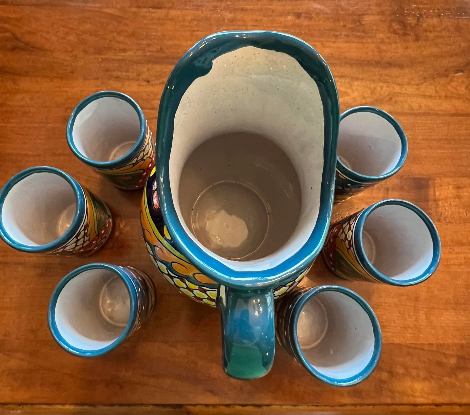 Talavera Pitcher and Tumbler Set - 10