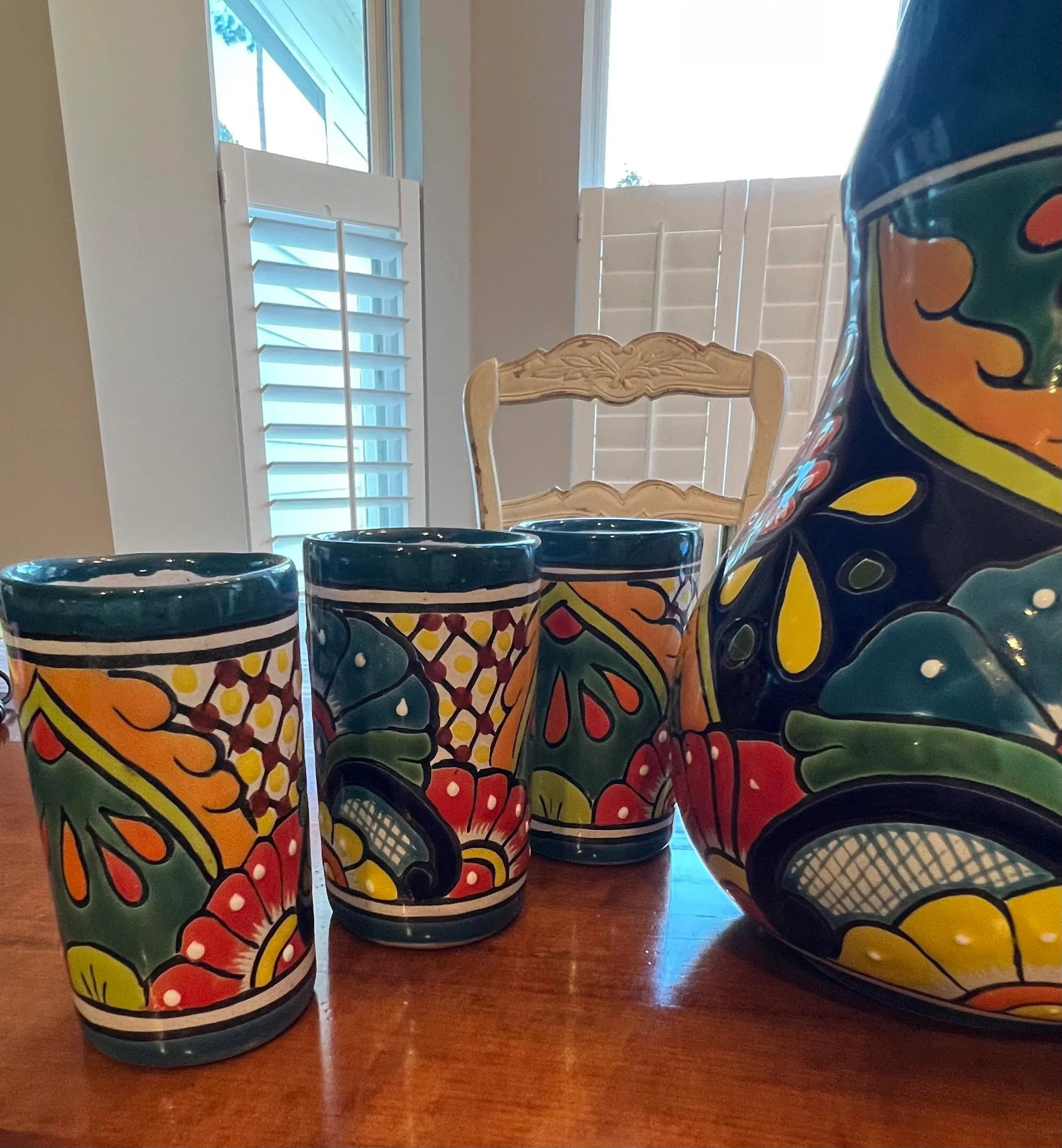 Talavera Pitcher and Tumbler Set - 7