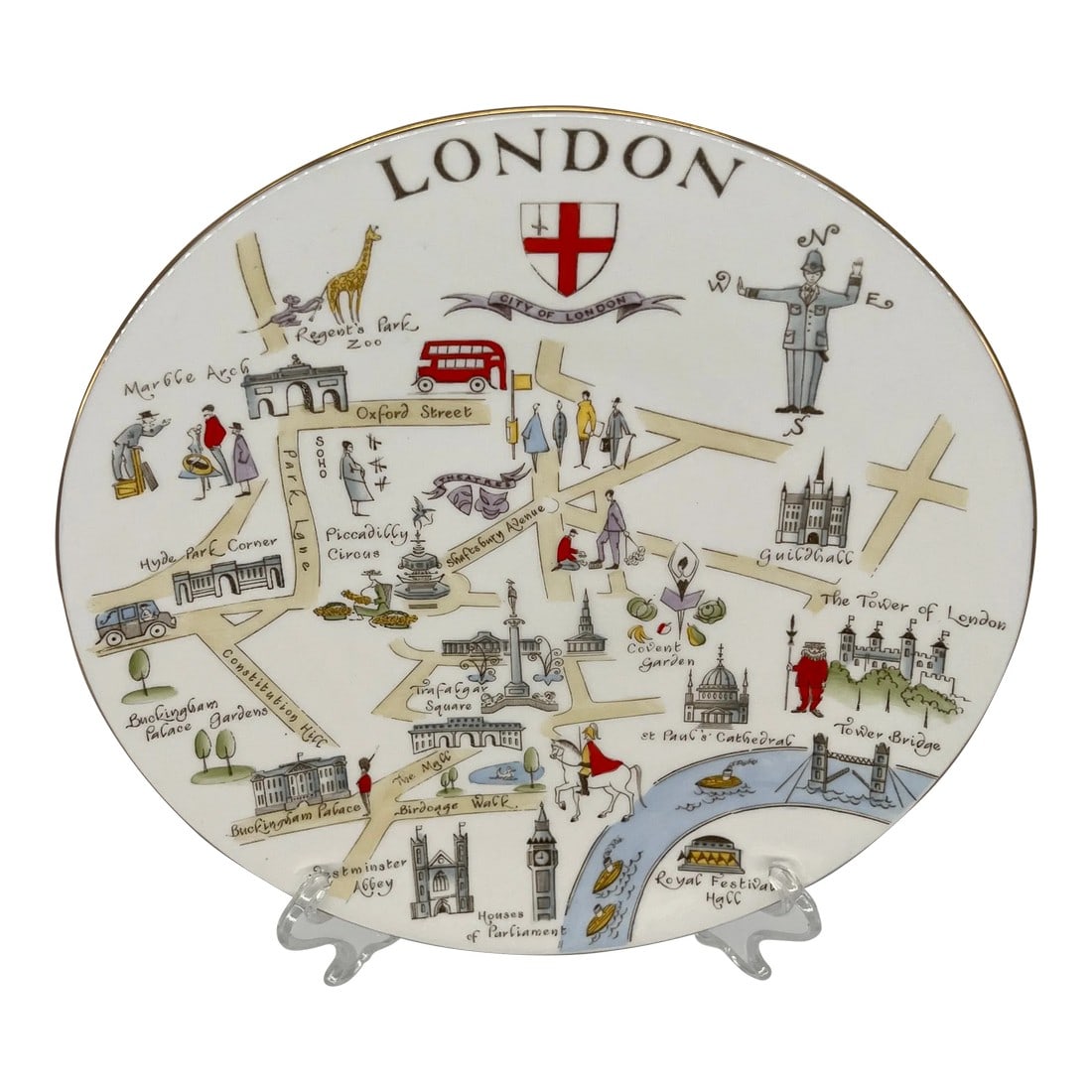 Royal Chelsea Bone China London Plate (1 of 8)