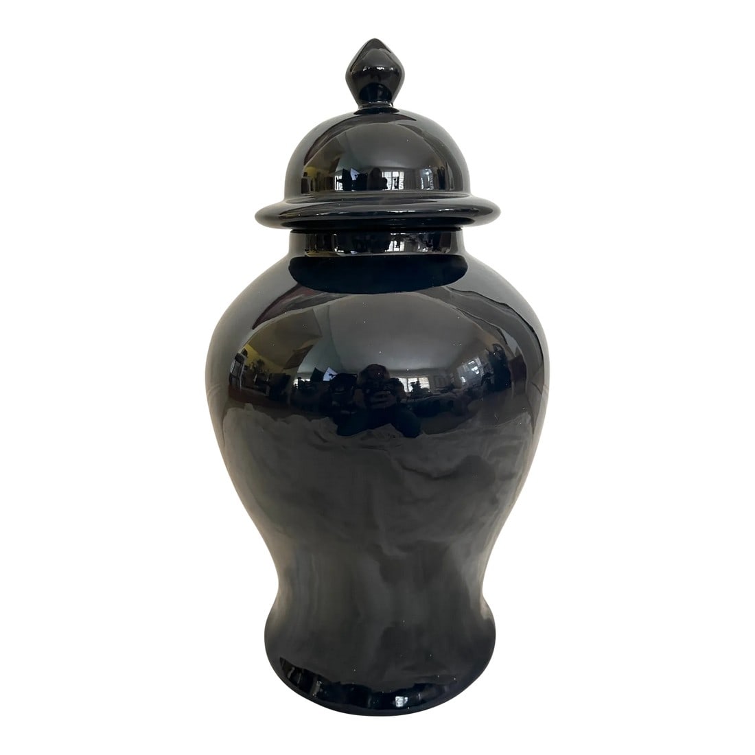 Large Navy Blue Ceramic Ginger Jar (1 of 5)