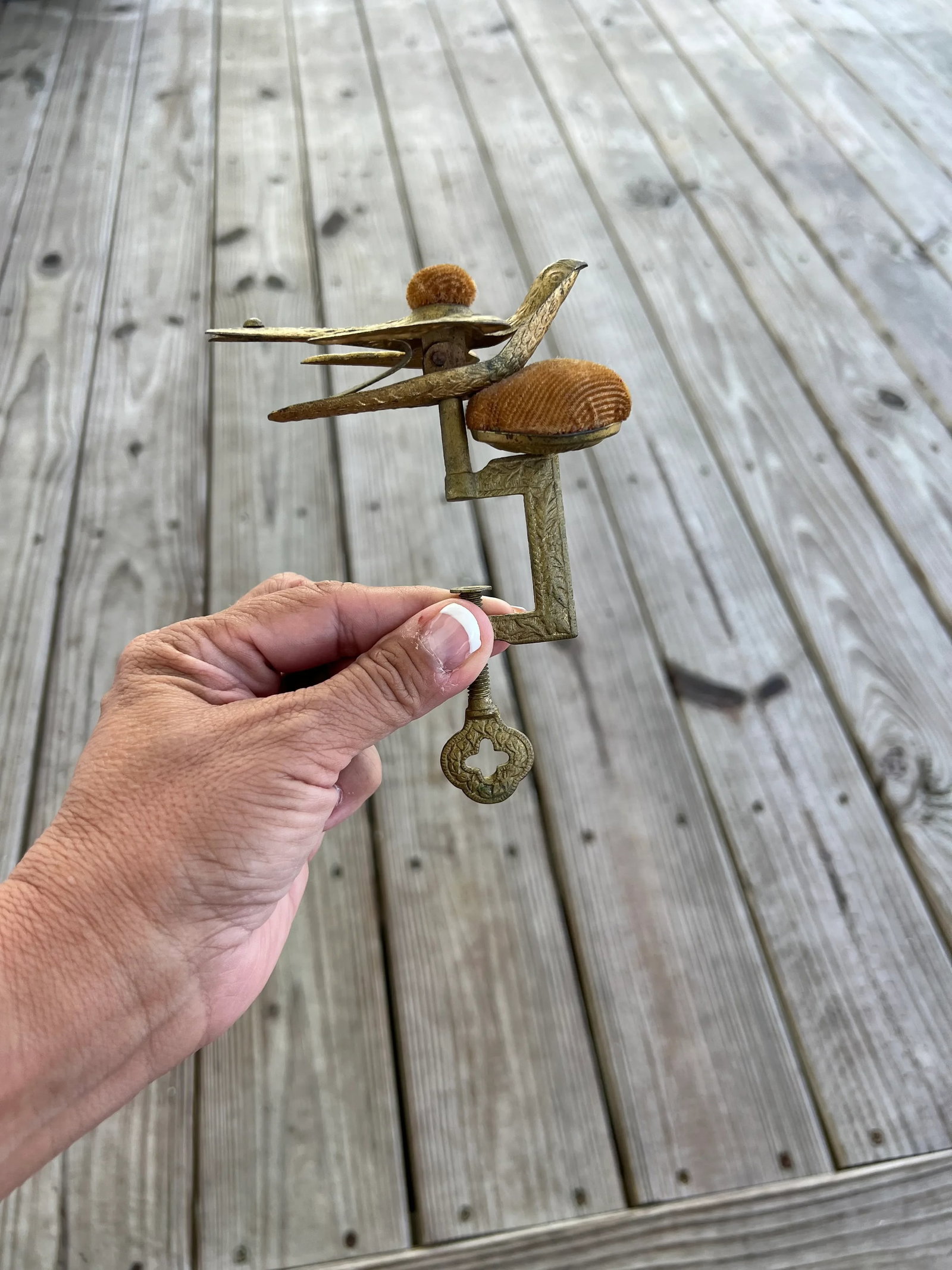 Antique Victorian Sewing Bird - 5