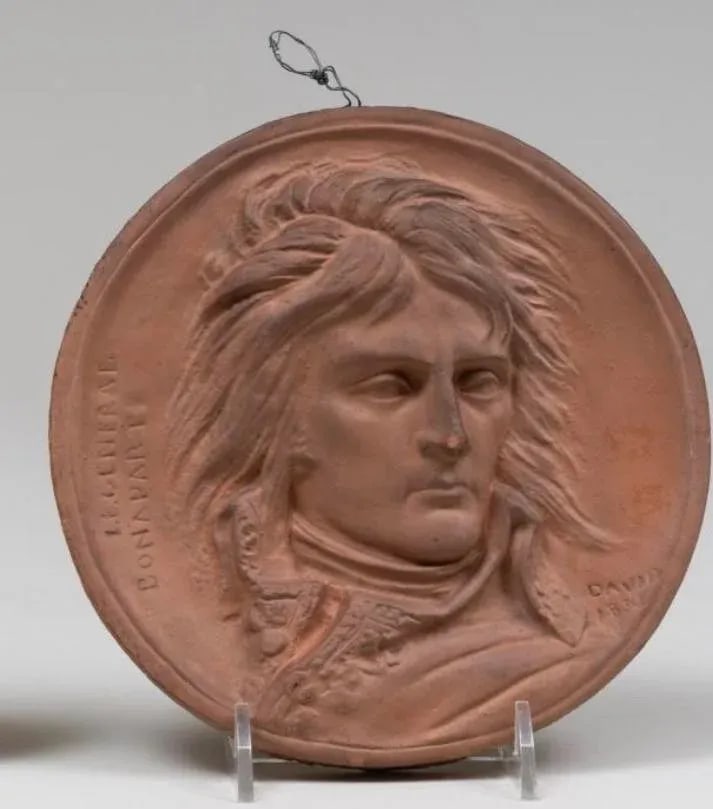 Terracotta Ceramic Bust Plaque of Napoleon Bonaparte by David Dâ"Â™angers - 3