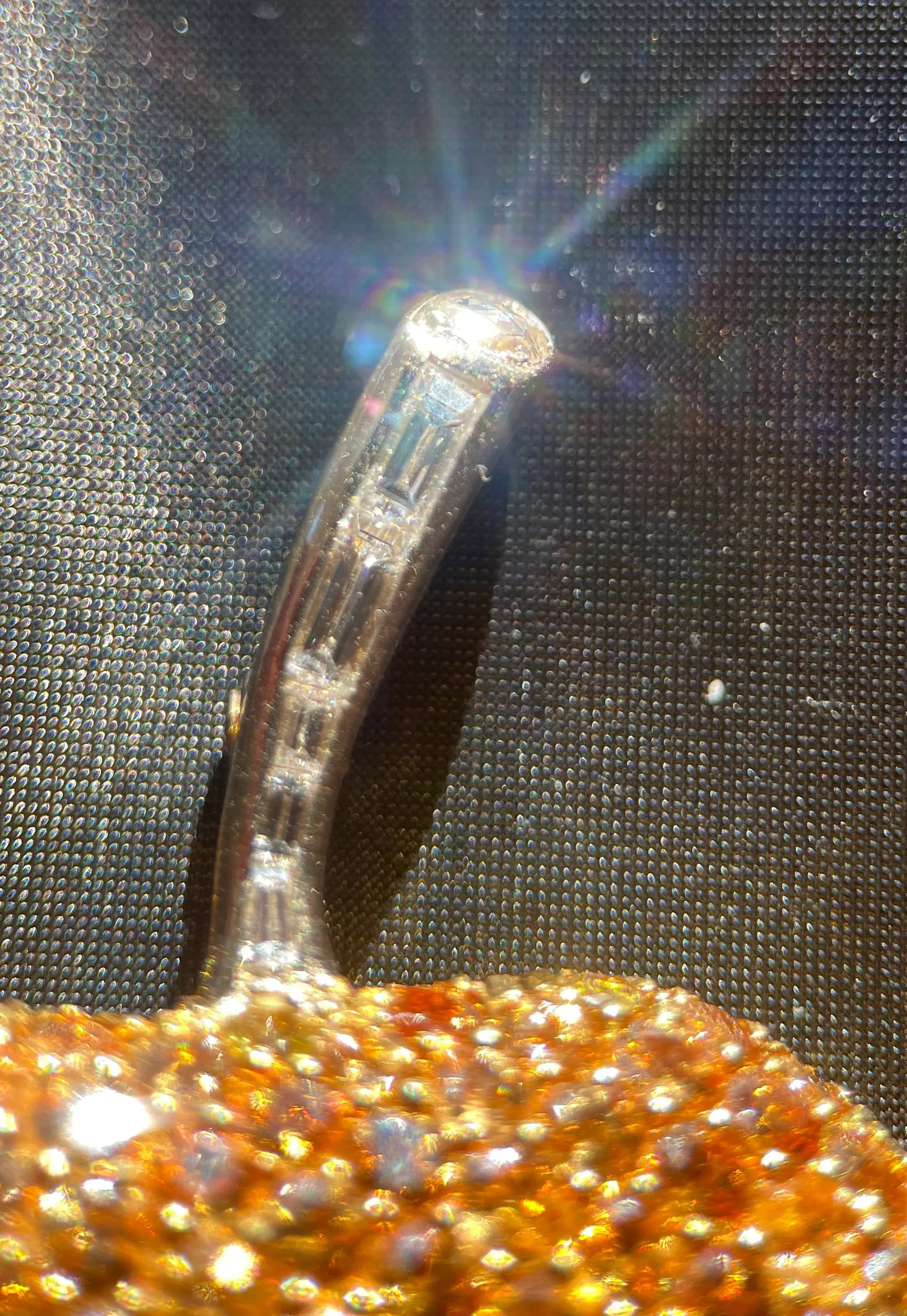 Spessartite and Diamond Brooch by Storied Park Avenue Jewelry Designer Christopher Walling - 5