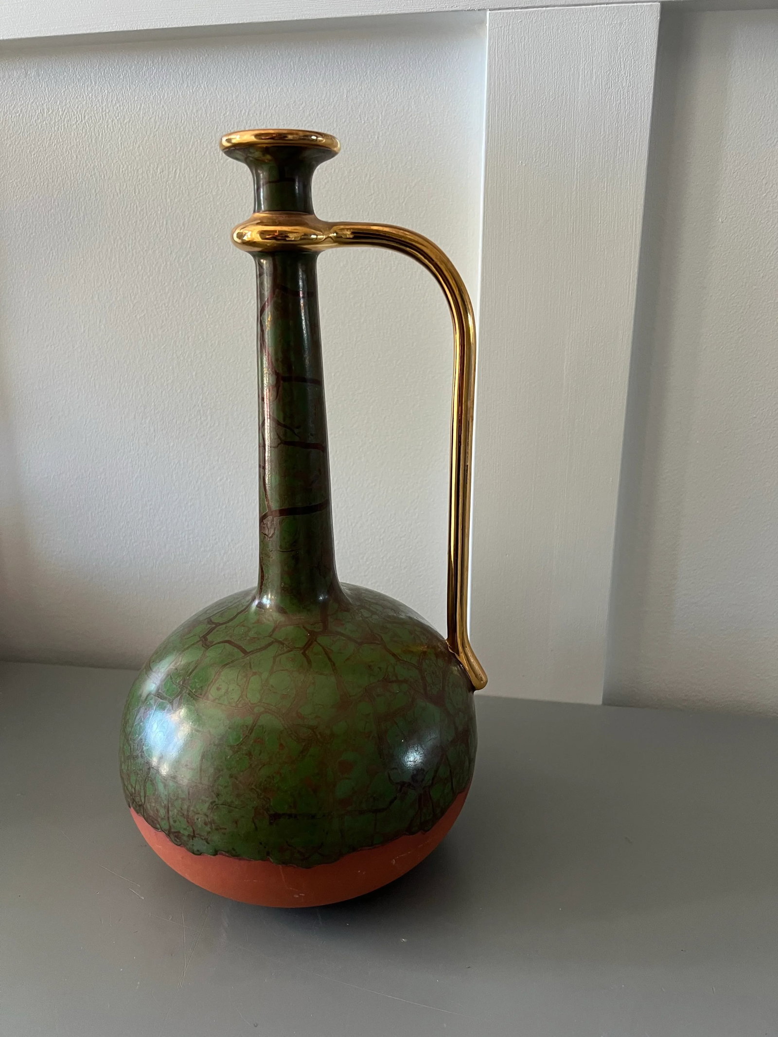 Mid Century Yapacunchi Ecuadorian Green Vase - 3