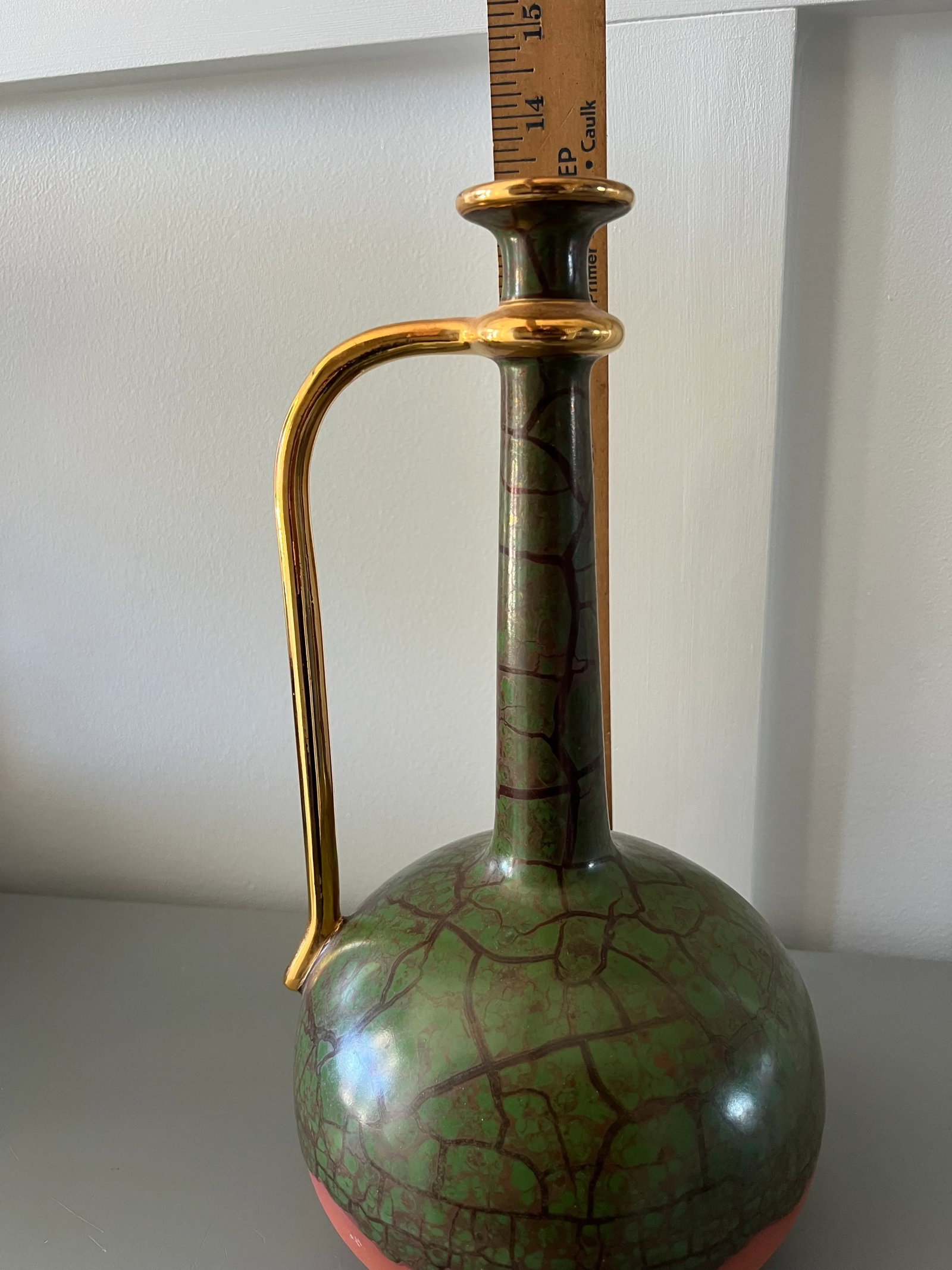 Mid Century Yapacunchi Ecuadorian Green Vase - 5