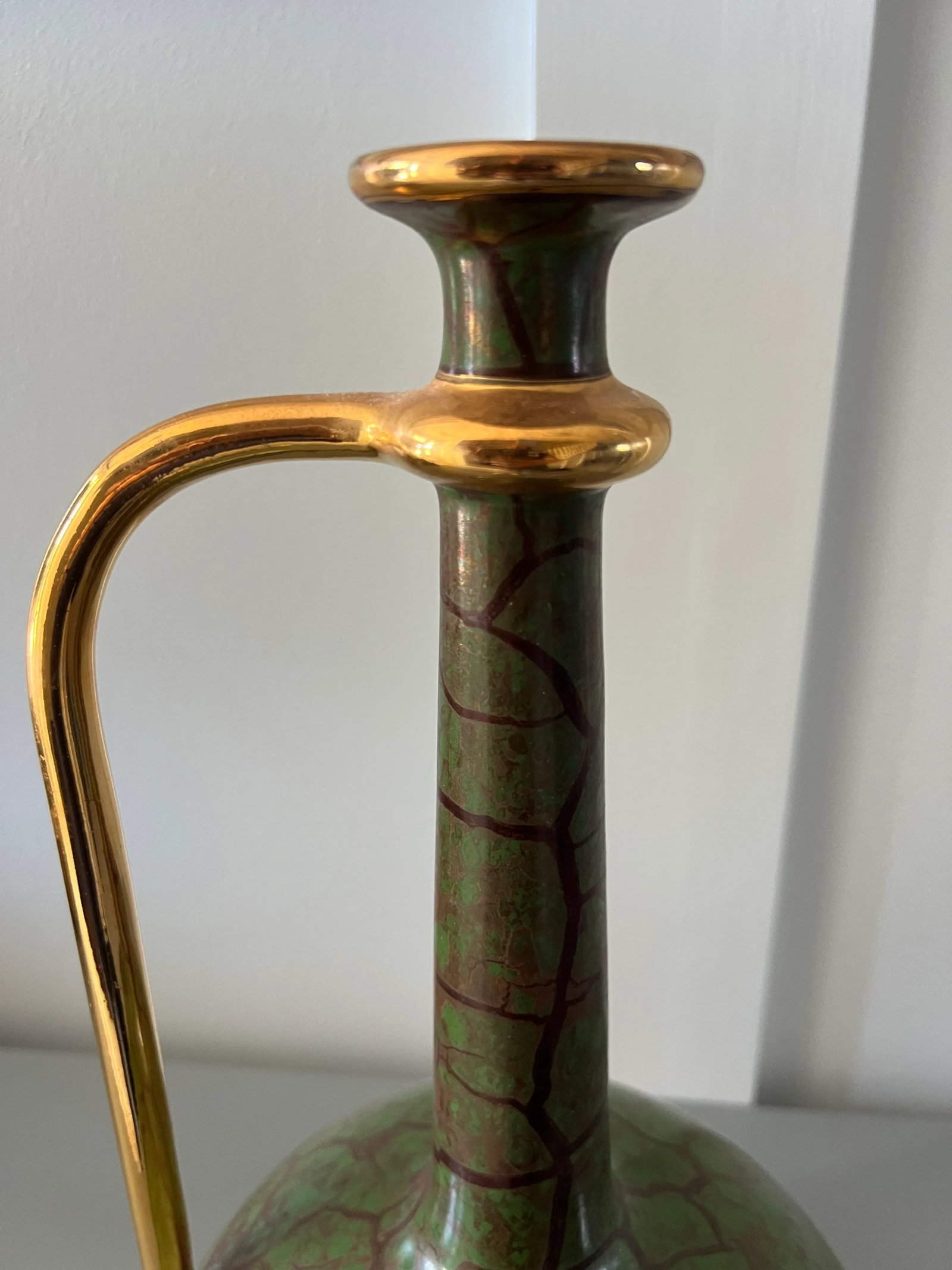 Mid Century Yapacunchi Ecuadorian Green Vase - 6