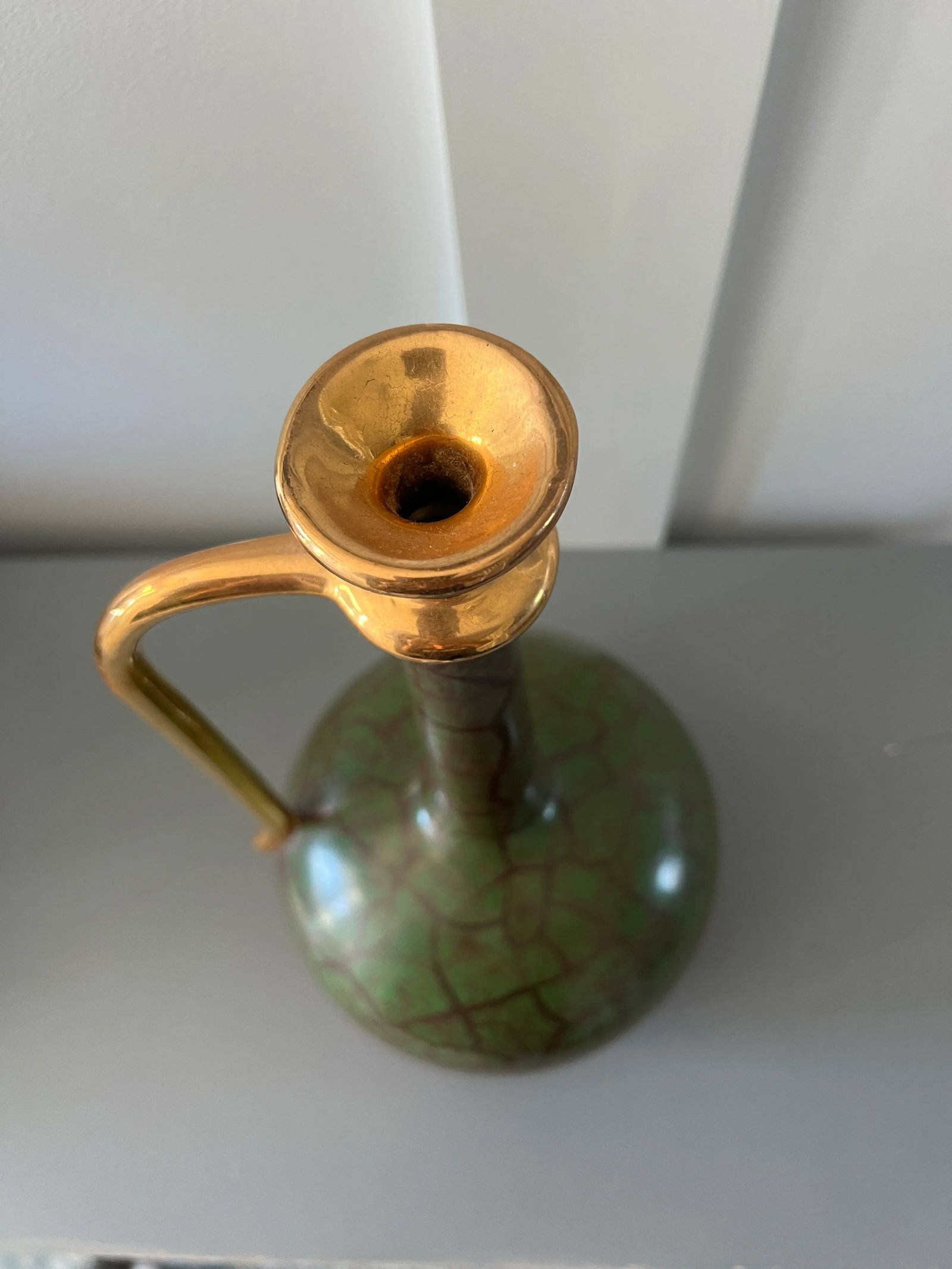 Mid Century Yapacunchi Ecuadorian Green Vase - 7