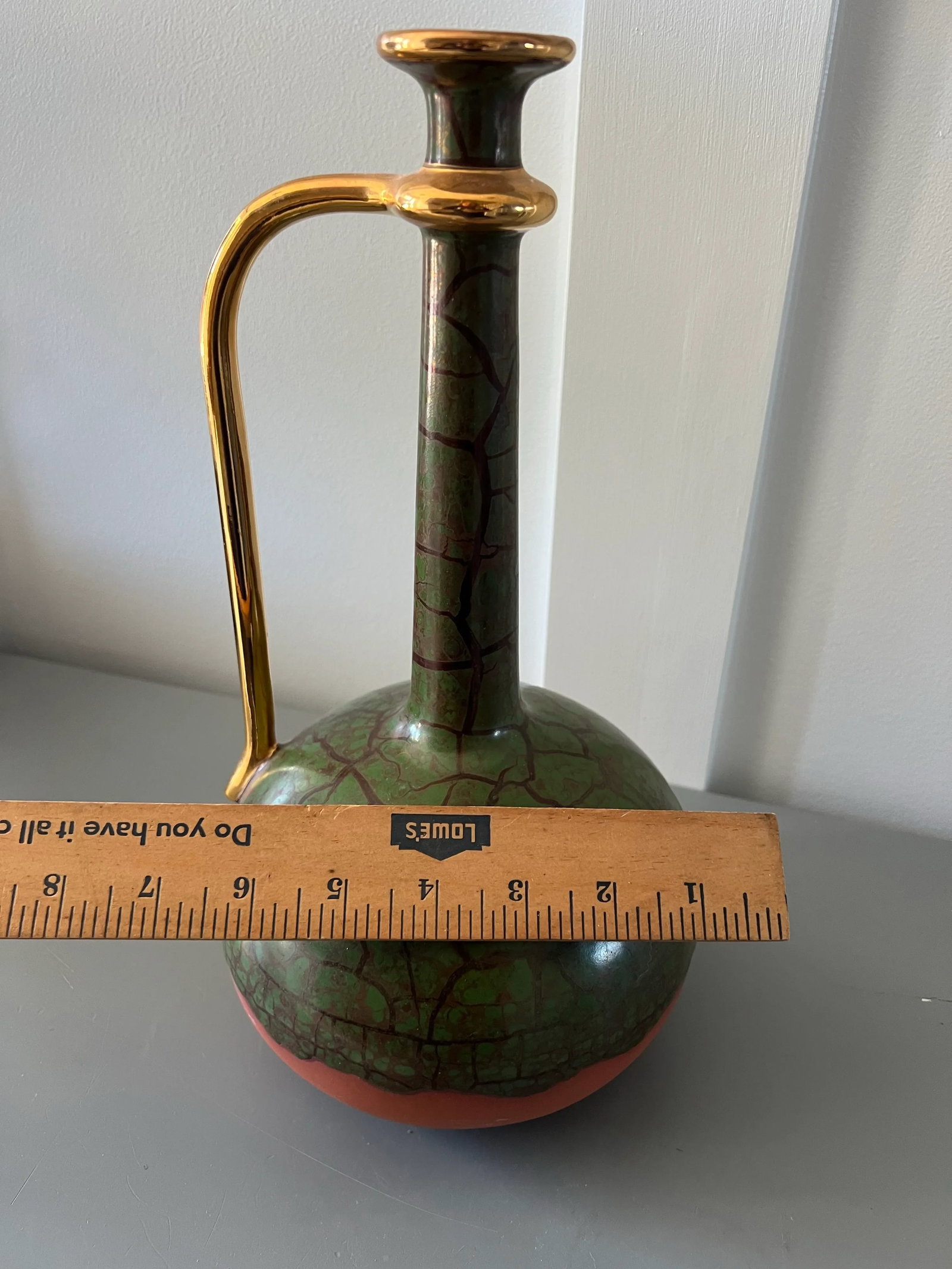 Mid Century Yapacunchi Ecuadorian Green Vase - 8