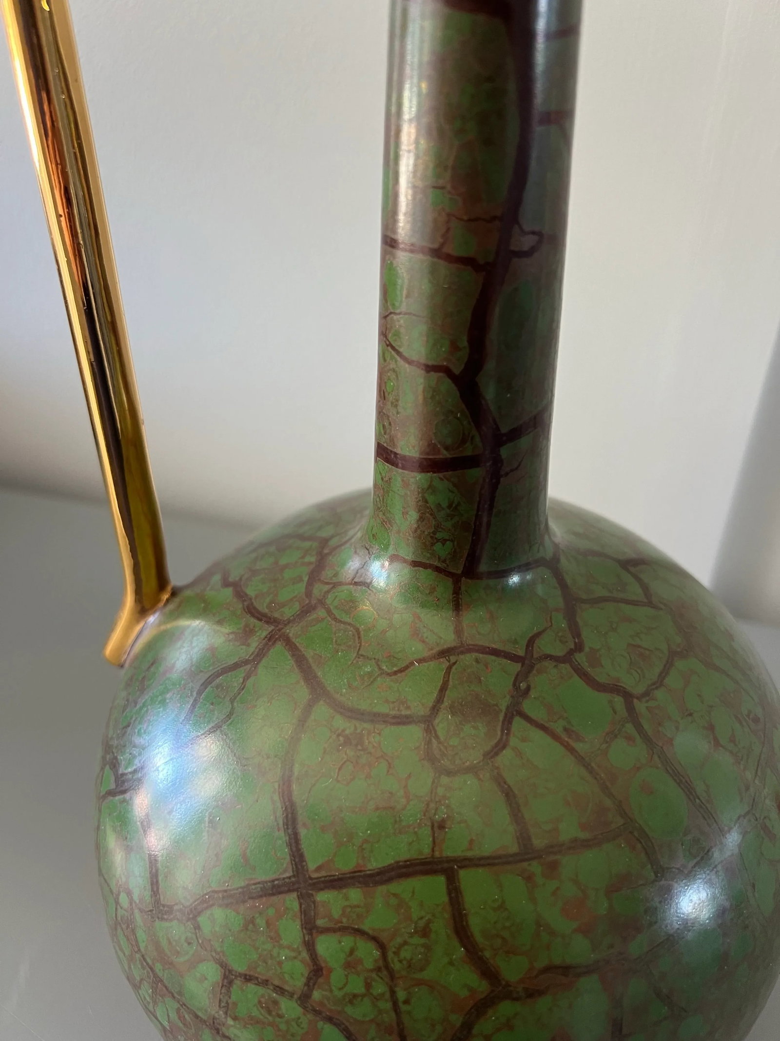 Mid Century Yapacunchi Ecuadorian Green Vase - 9