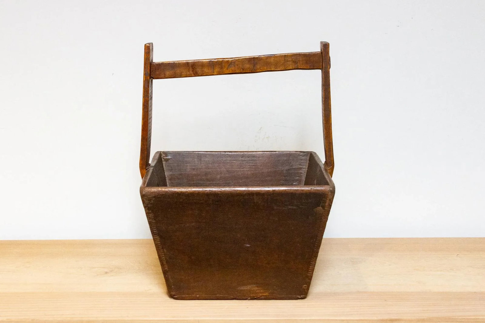 Rustic Chinese Wooden Basket - 3