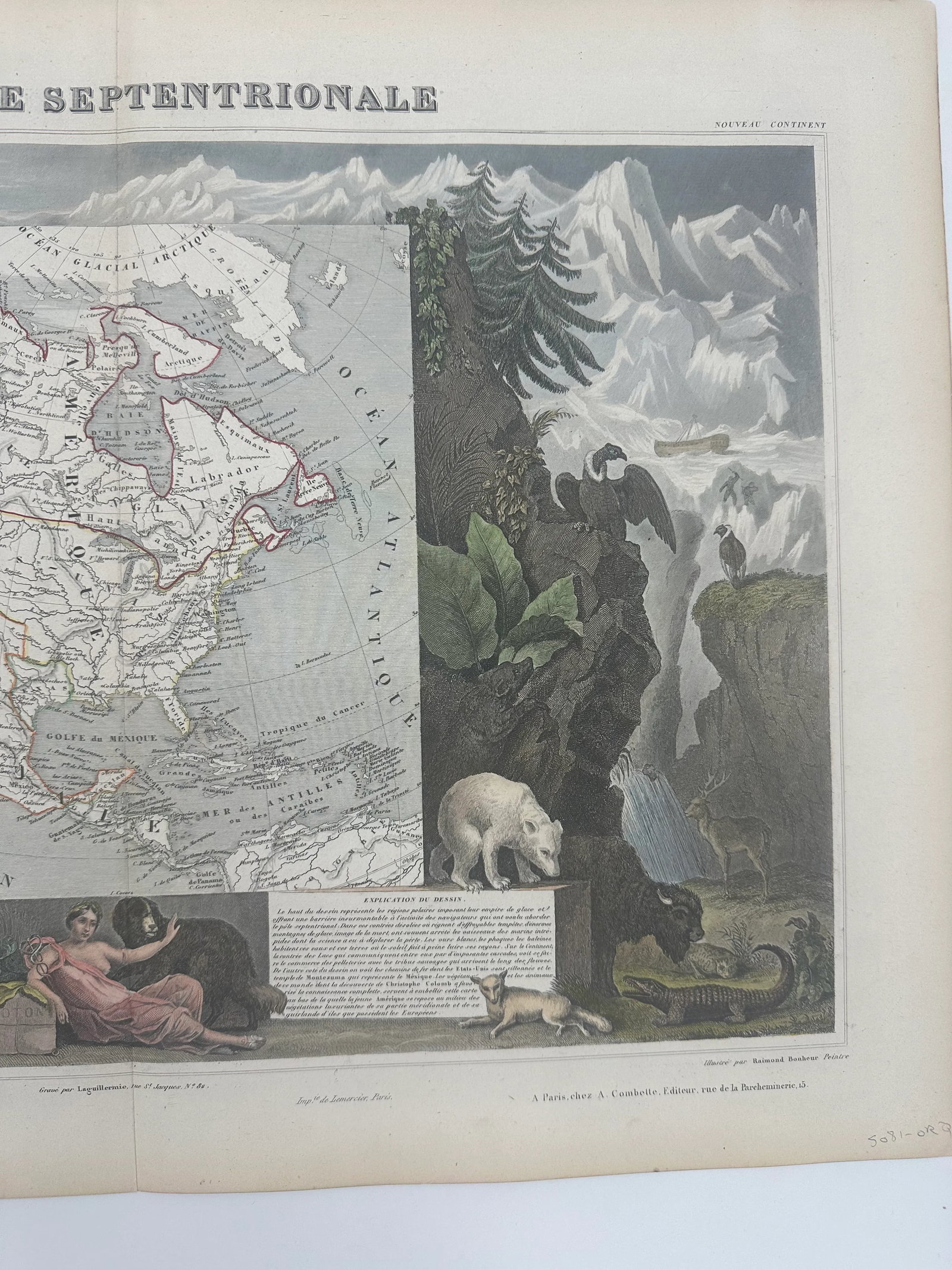 1845 Map of North America by Victor Levasseur - 5