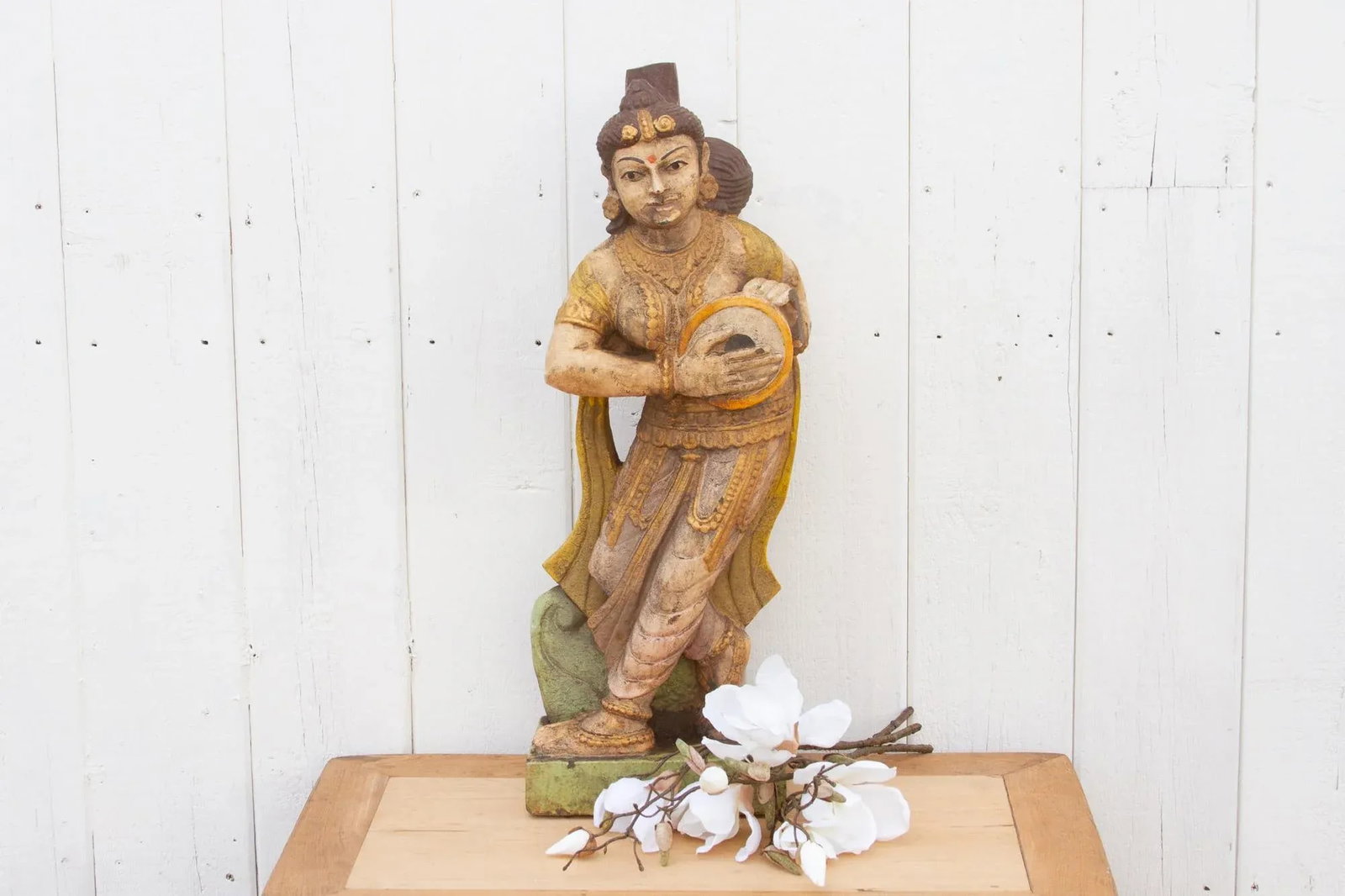 Southern Indian Antique Painted Figure - 2