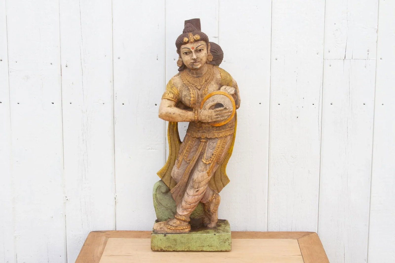 Southern Indian Antique Painted Figure - 3