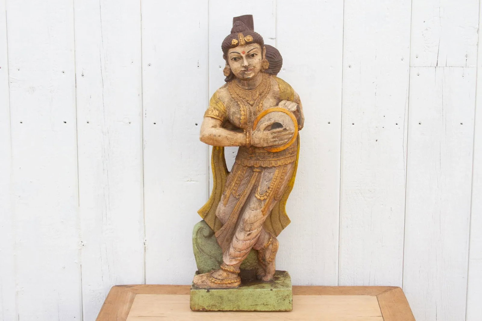 Southern Indian Antique Painted Figure - 4
