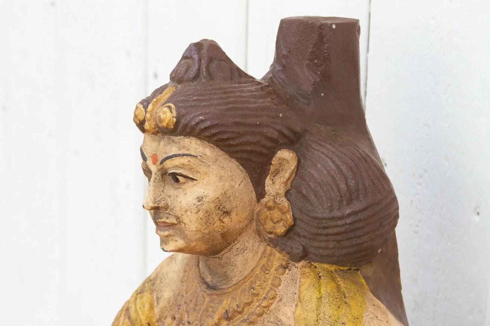 Southern Indian Antique Painted Figure - 7