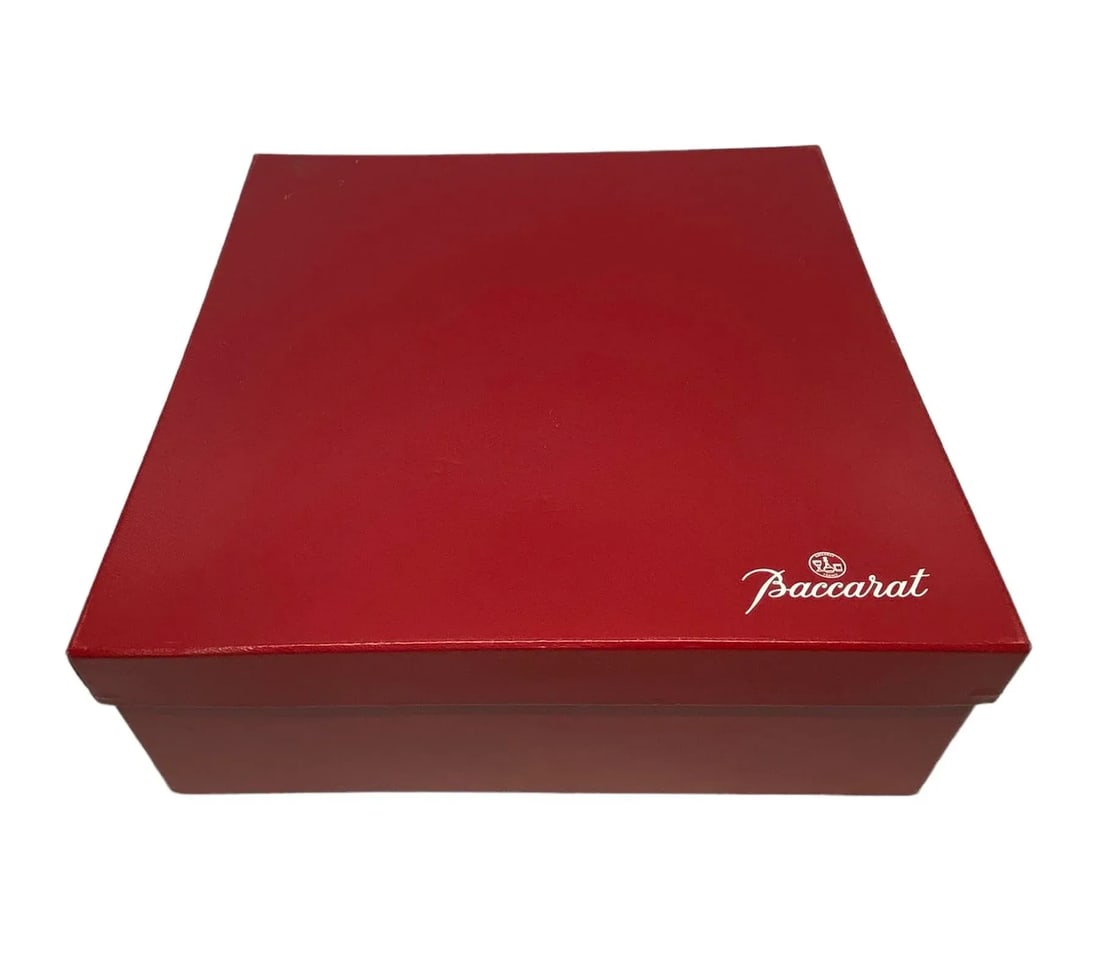 Mid 20th Century Baccarat Crystal Footed Centerpiece Bowl With Original Box - 9