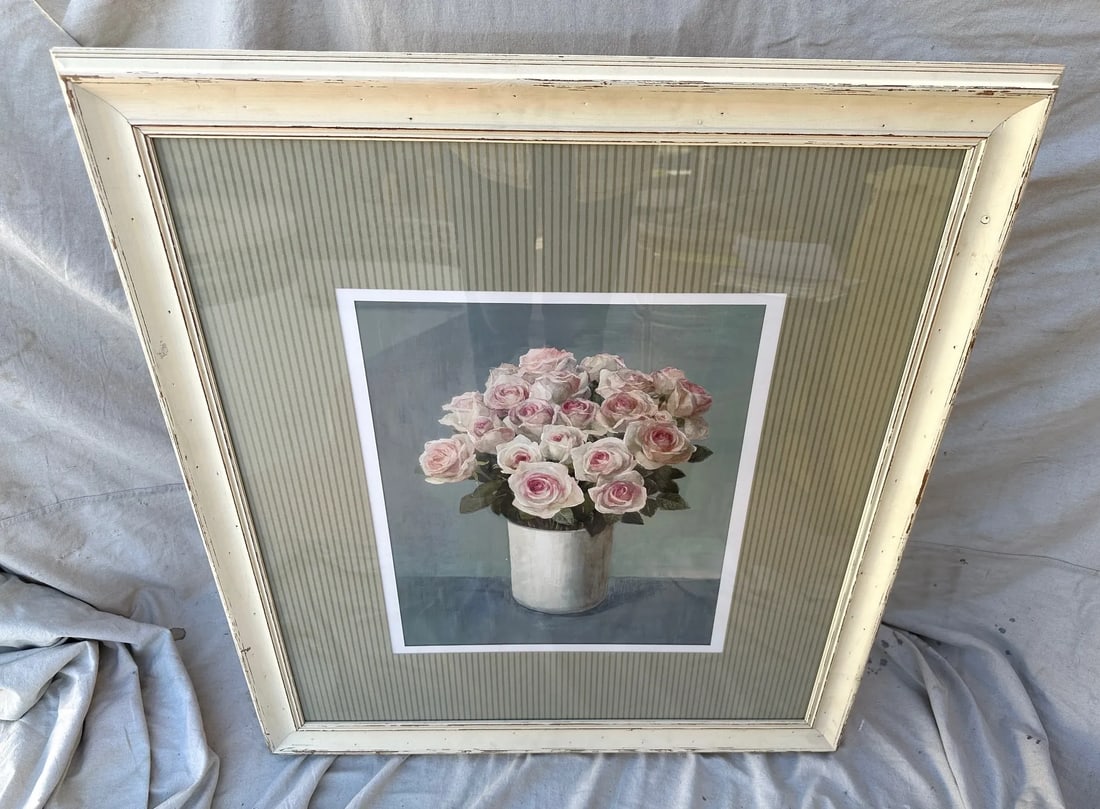 Shabby Chic Pink Rose Print - 3