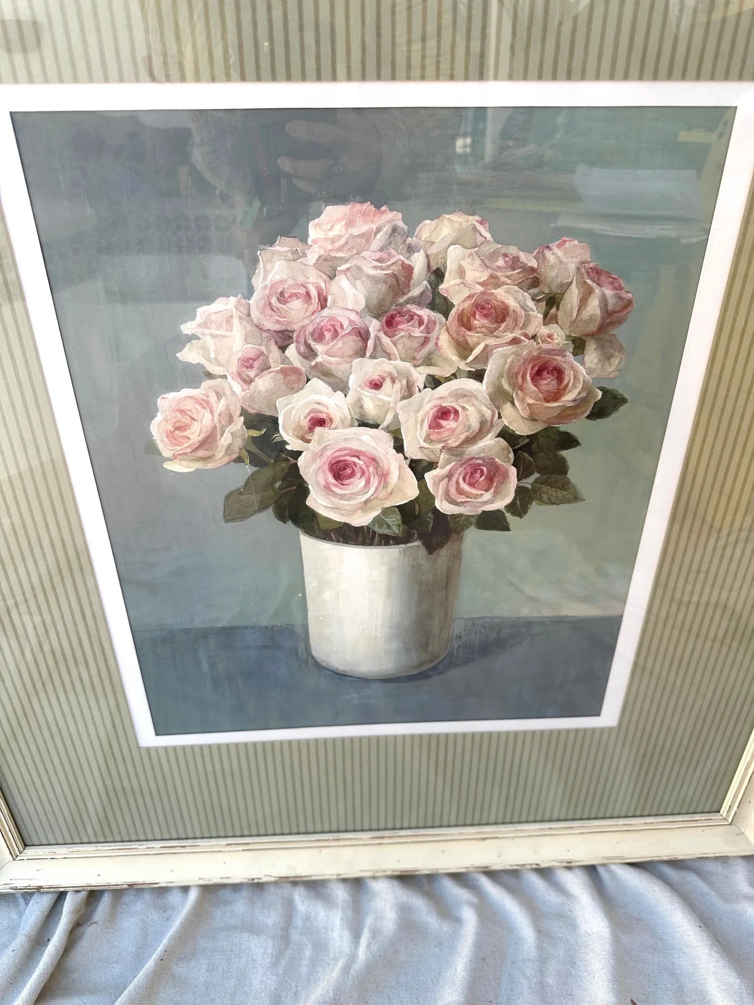 Shabby Chic Pink Rose Print - 4