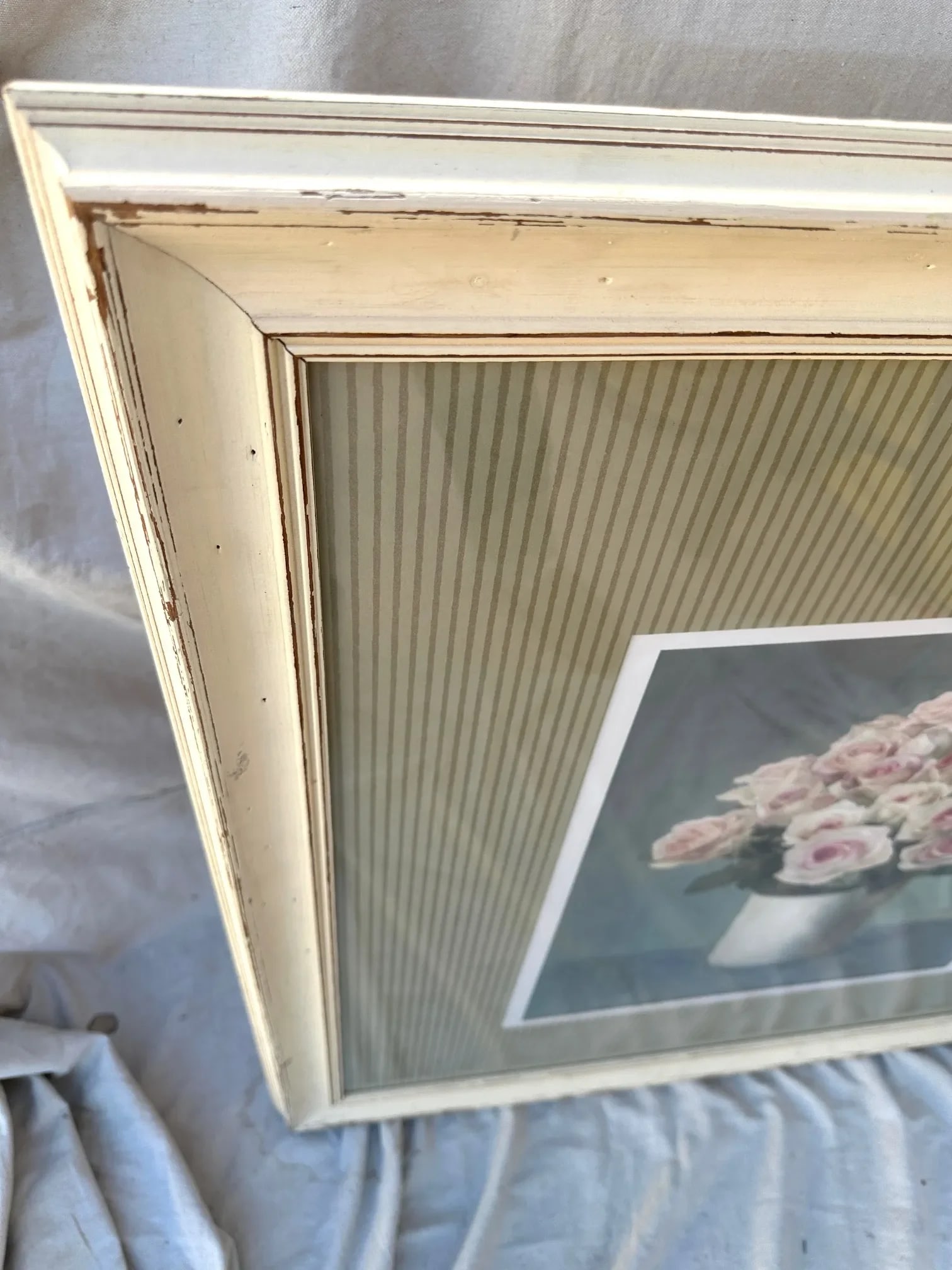 Shabby Chic Pink Rose Print - 6