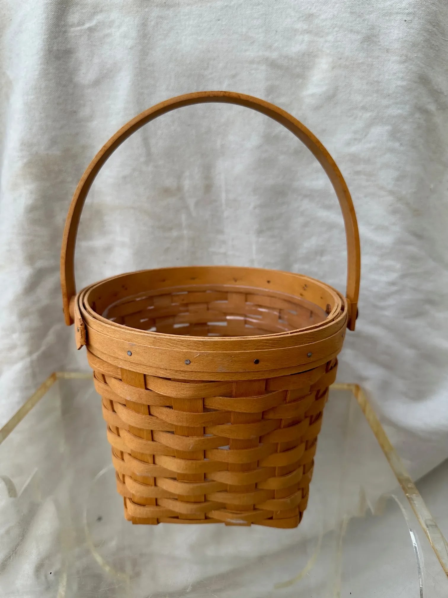 Vintage Longaberger Round Handled Basket - 4
