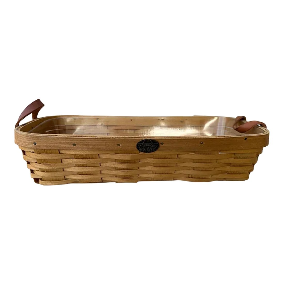 Vintage Peterboro Handwoven Rectangle Basket (1 of 7)