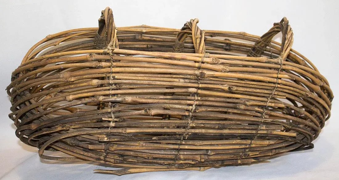 Country Woven Twig Basket - 2