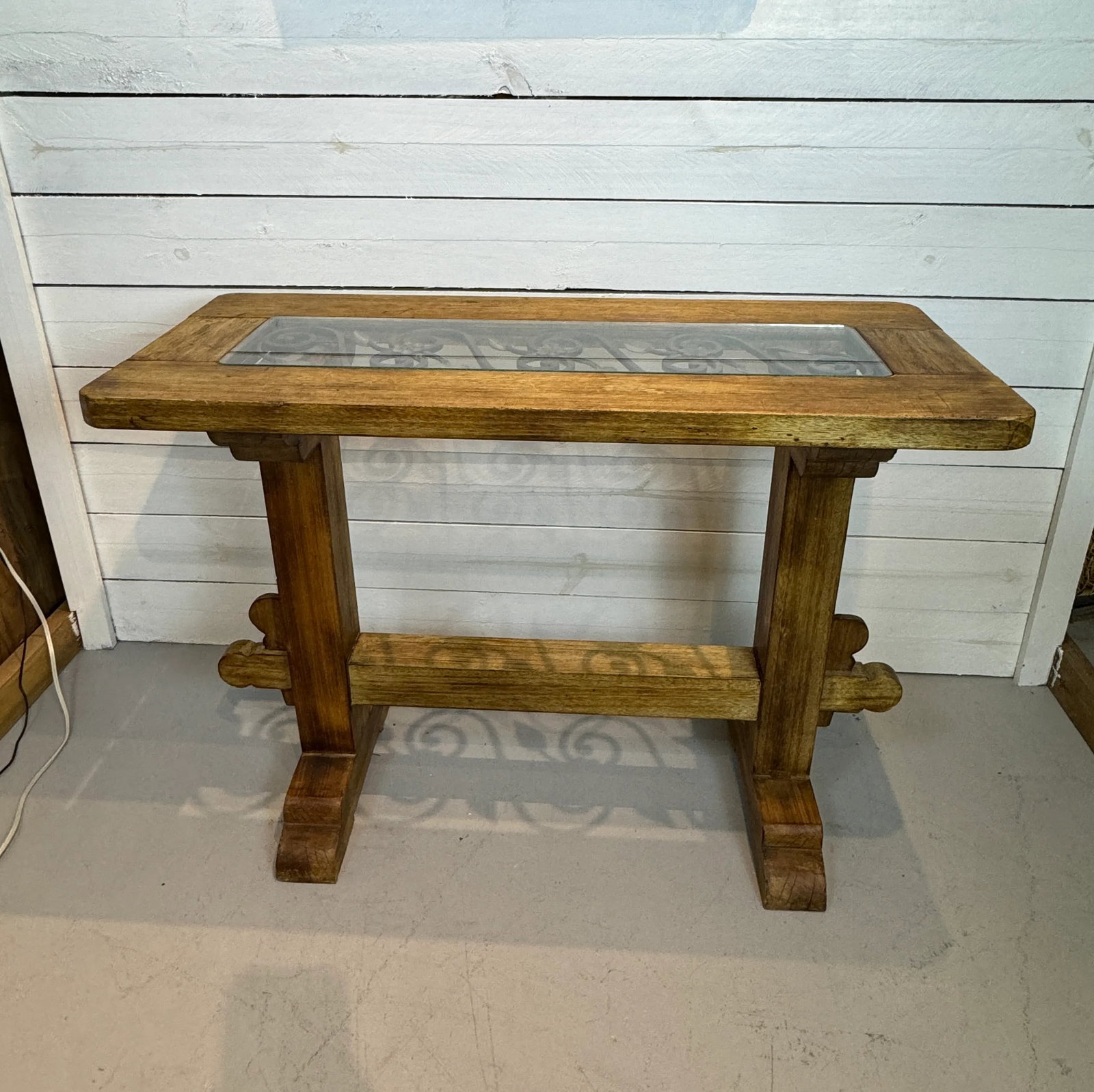 Late 20th Century Vintage Rustic Console Table - 10
