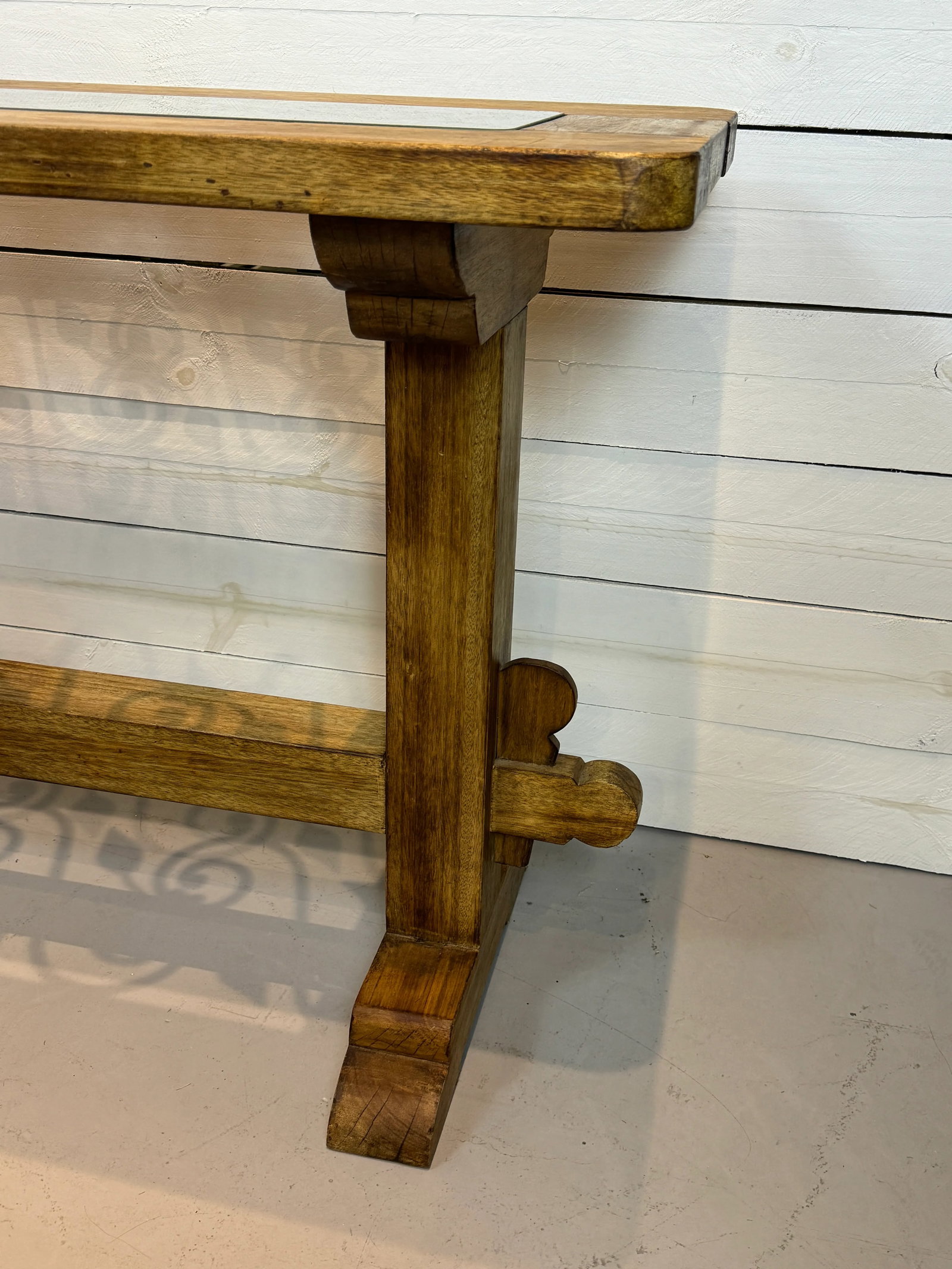 Late 20th Century Vintage Rustic Console Table - 7