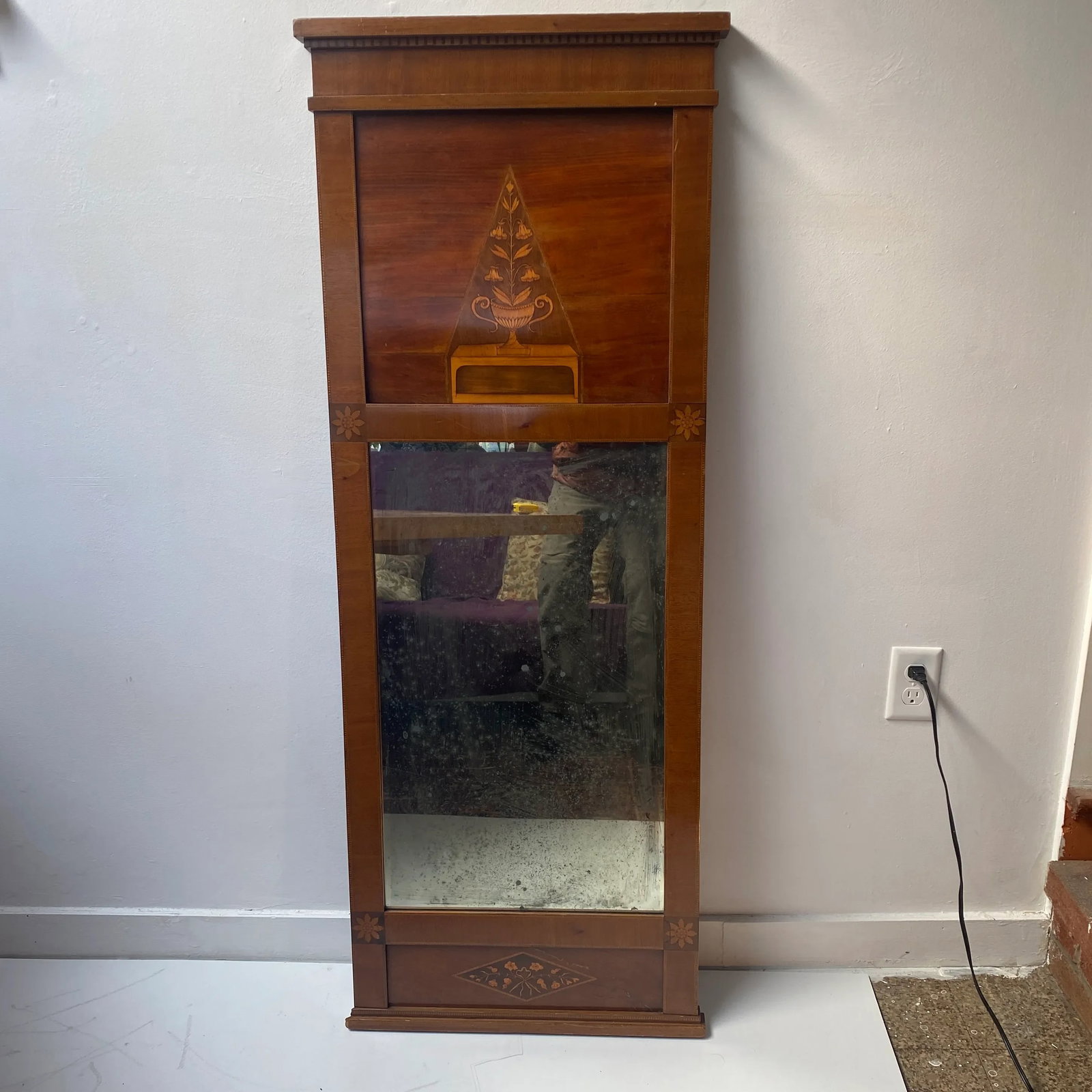 Early 19th Century Antique Classical Pier Mirror - 2