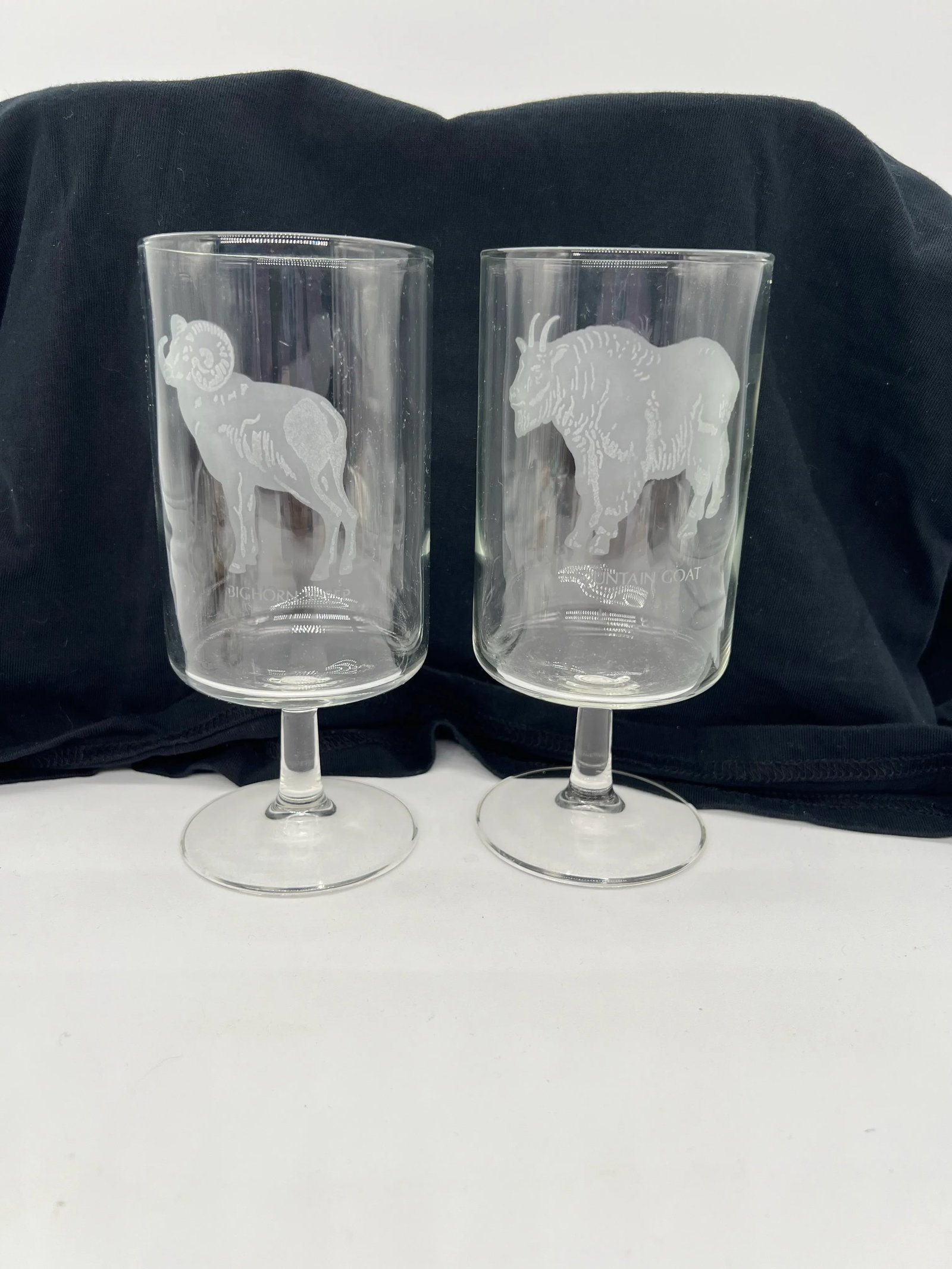 Mid Century Georg Jensen Etched Wildlife Glasses Set of 5 - 3