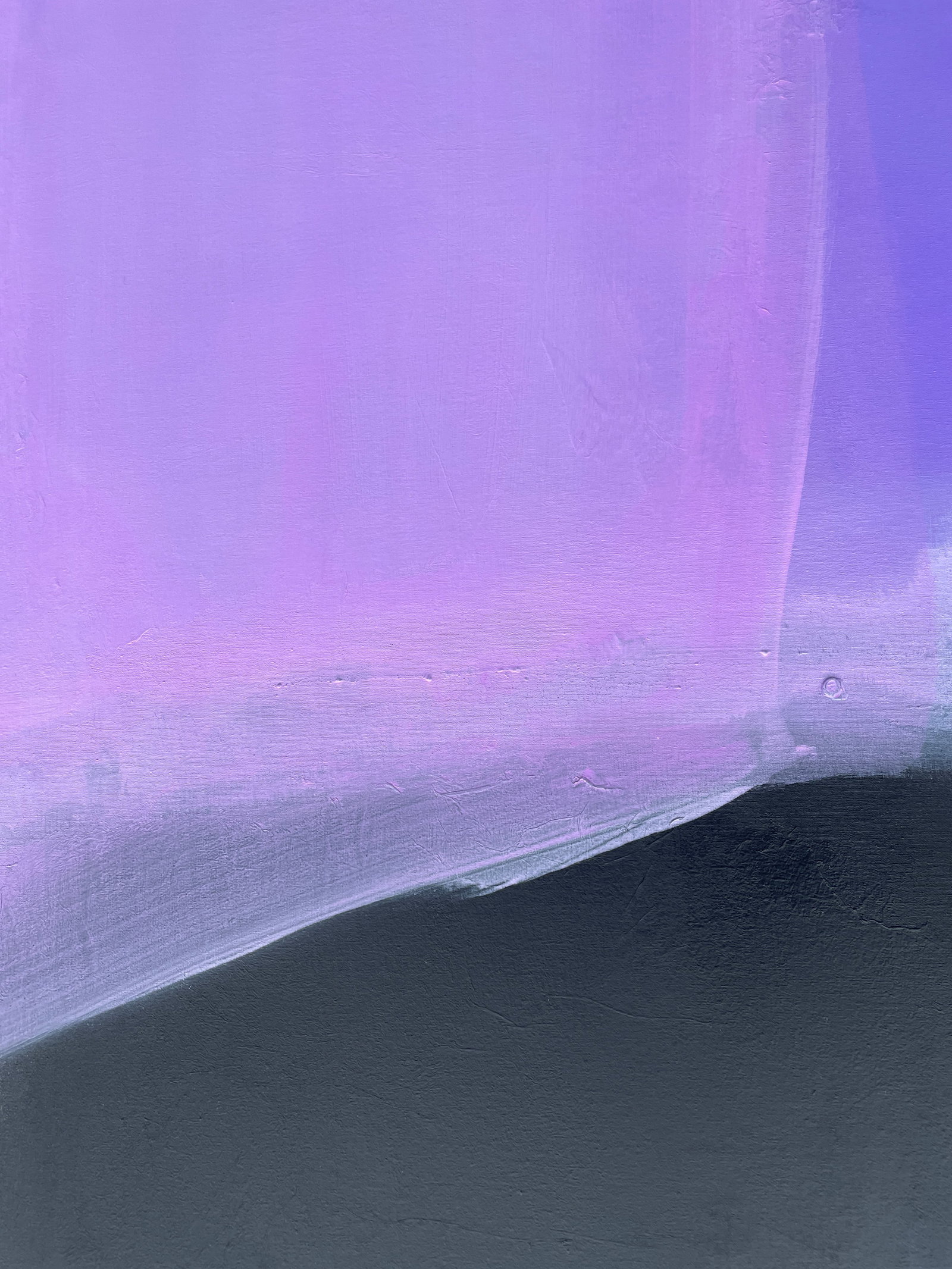 Lovefool (Wallflower Series) Lavender Colorfield Abstract Painting - 6