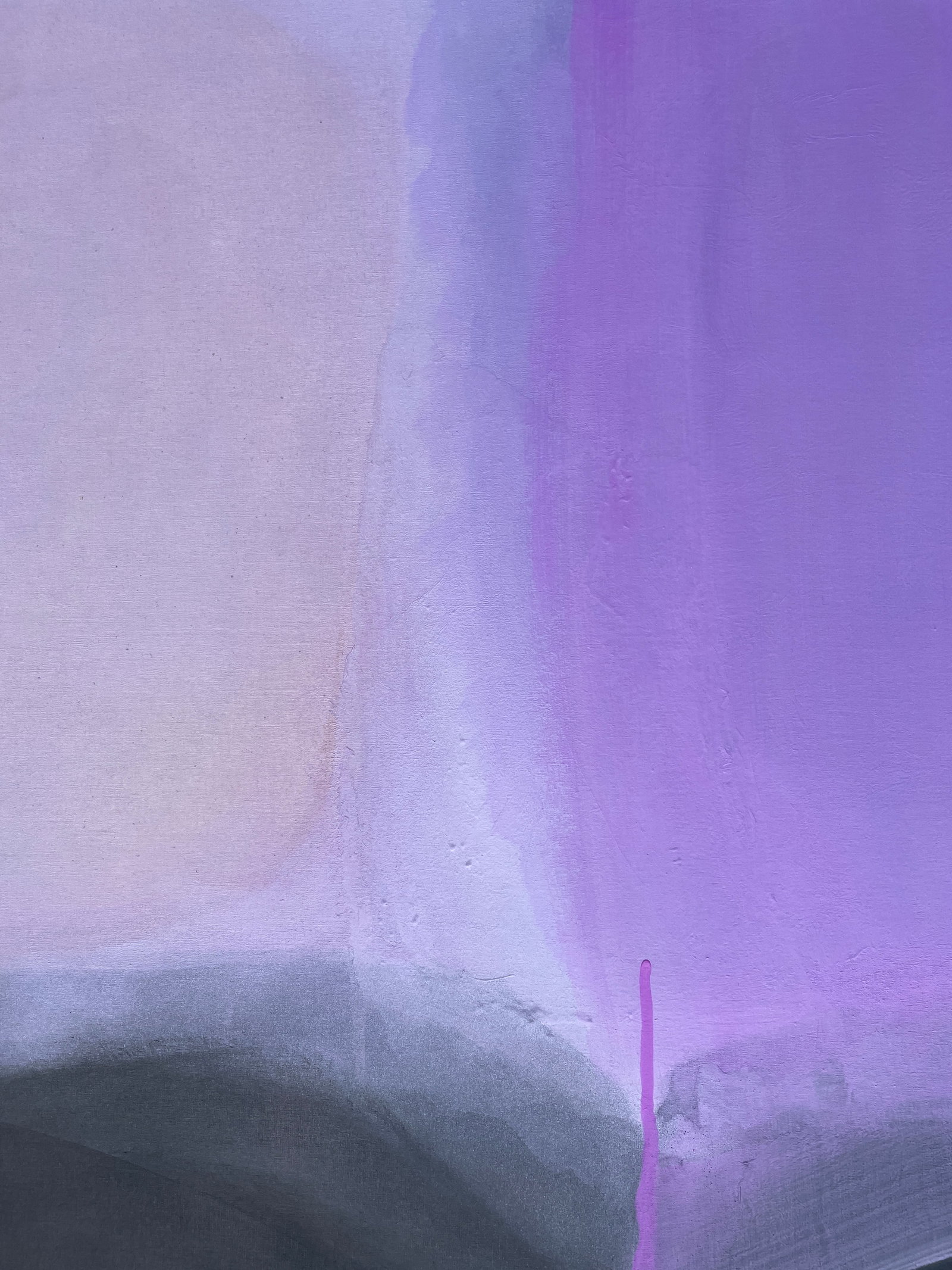 Lovefool (Wallflower Series) Lavender Colorfield Abstract Painting - 8