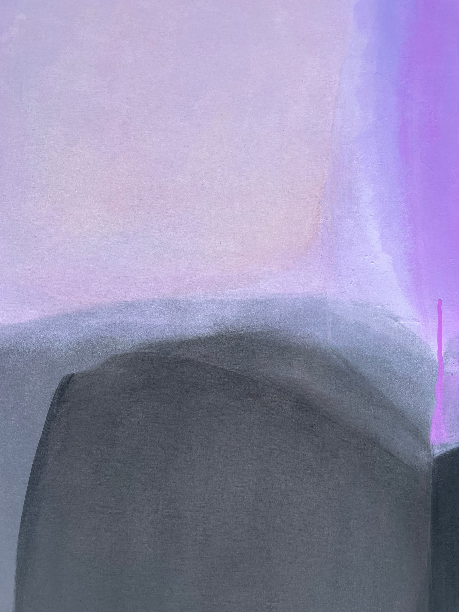 Lovefool (Wallflower Series) Lavender Colorfield Abstract Painting - 9