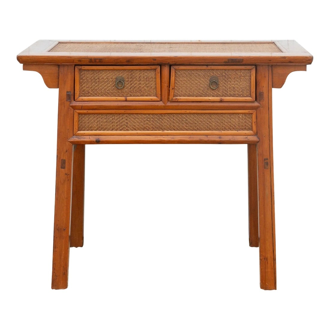 20th Century Wood & Rattan Altar Table (1 of 11)