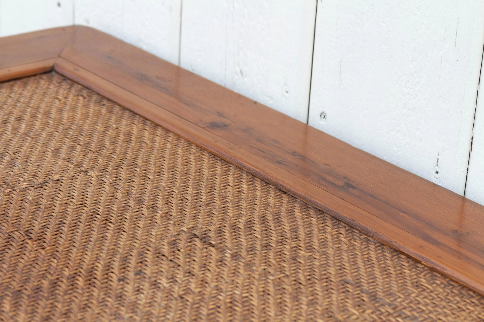 20th Century Wood & Rattan Altar Table - 8