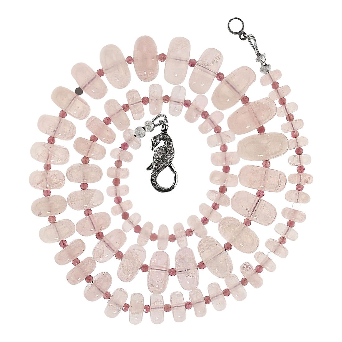 Graduated Rose Quartz Necklace (1 of 4)