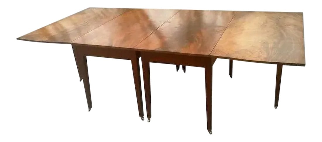 Federal Mahogany Hepplewhite Banquet Dining Table (1 of 11)