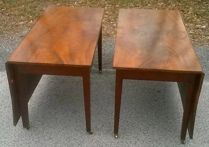 Federal Mahogany Hepplewhite Banquet Dining Table - 5