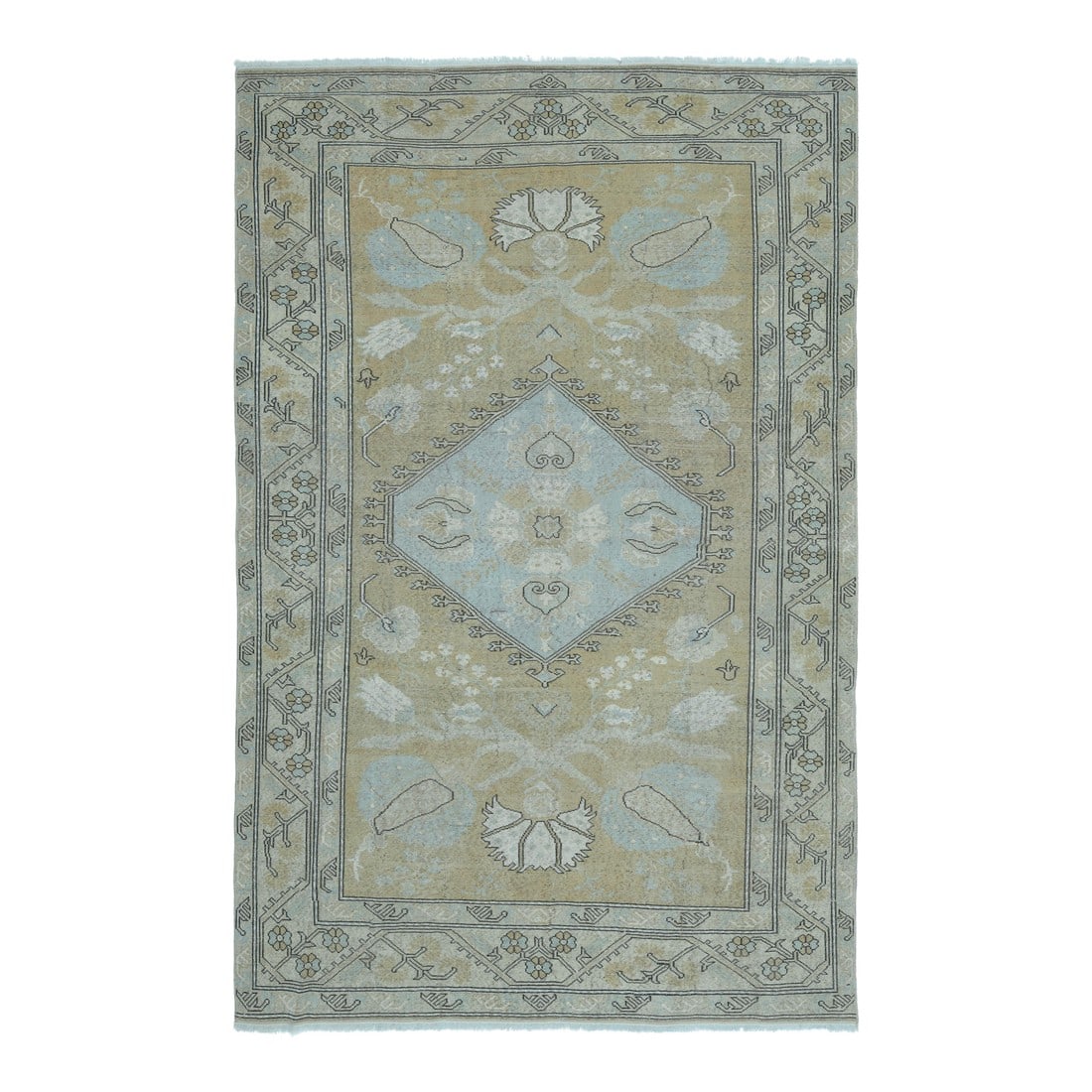 1970s Vintage Turkish Handmade Wool & Cotton Orange Area Rug: Vintage Turkish Hand-Knotted vintage rug is a semi-antique vintage area rug. The '70s Eastern region of Turkey's unique rug is perfectly hand-knotted by the artisan. This special piece of art has