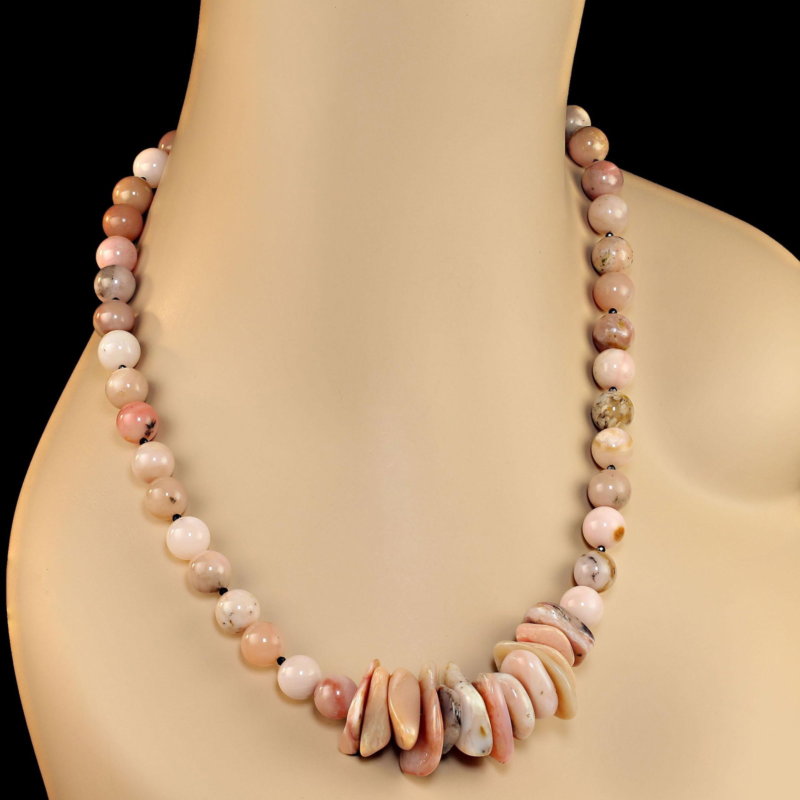 Pink Peruvian Opal Necklace - 2