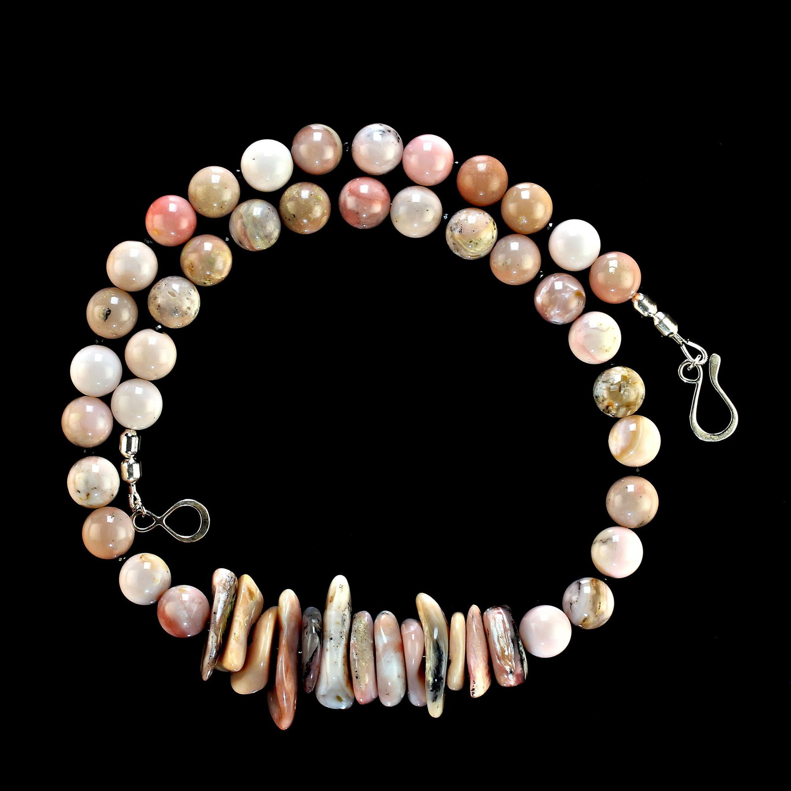 Pink Peruvian Opal Necklace - 3