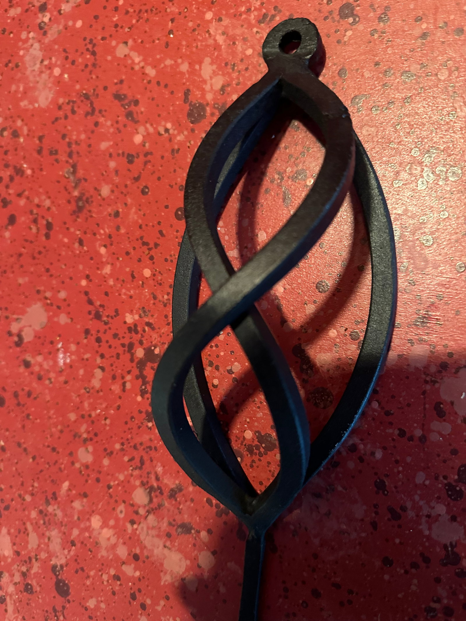 1950s Black Wrought Iron Candle Sconces- 3 Pieces - 10