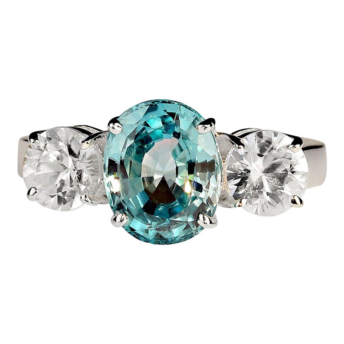 Zircons Classic Three Stone Ring Size 8 (1 of 4)