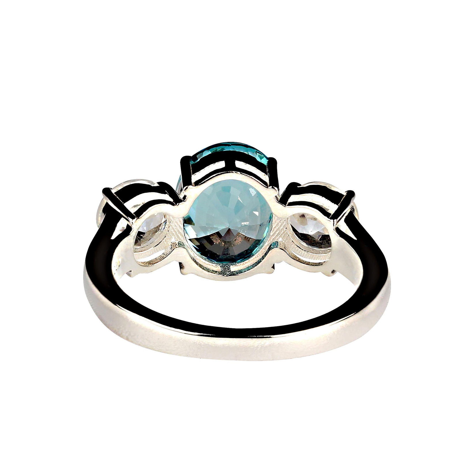 Zircons Classic Three Stone Ring Size 8 - 3