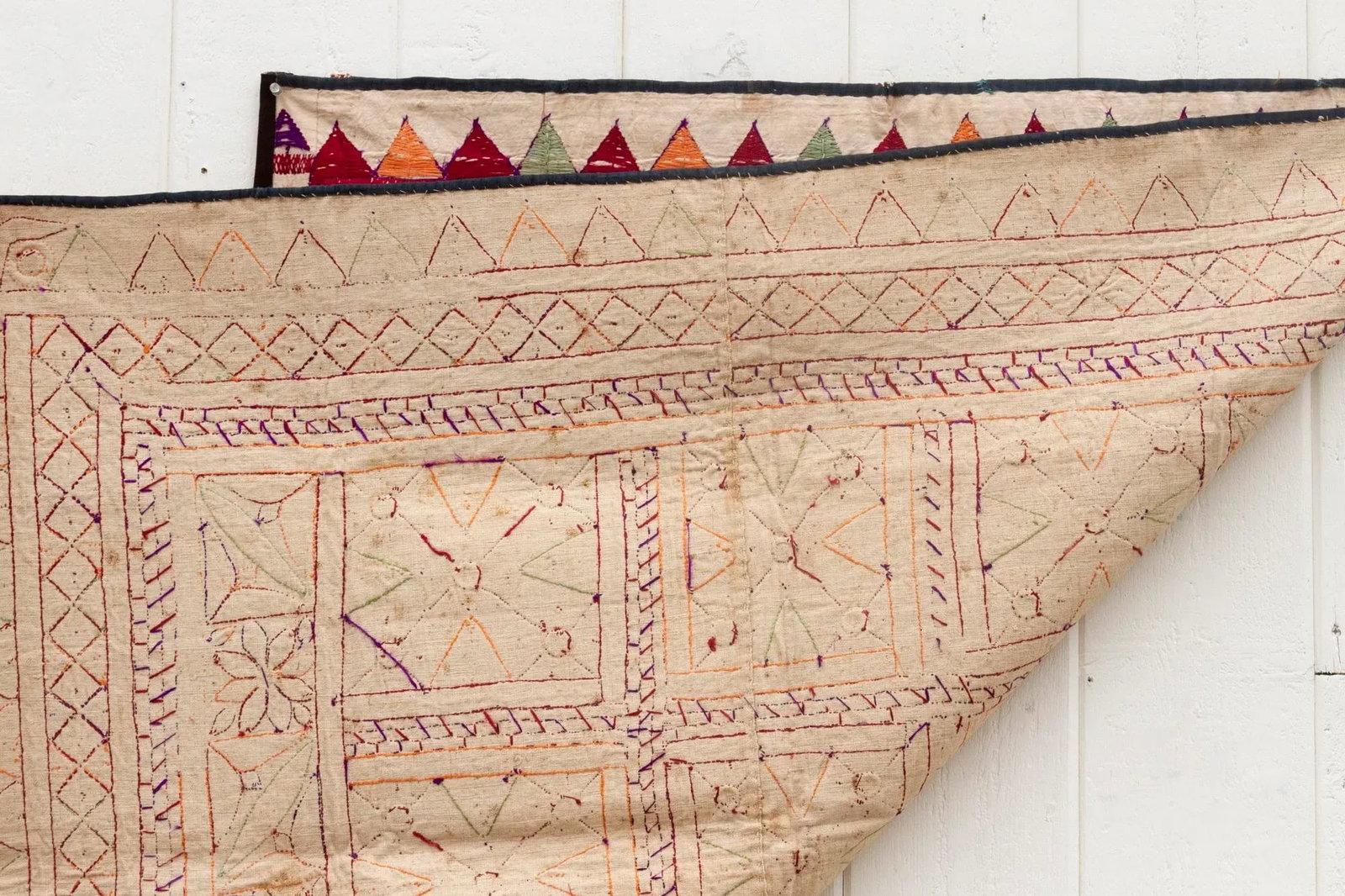 Antique Multicolor Kutch Wall Tapestry - 5