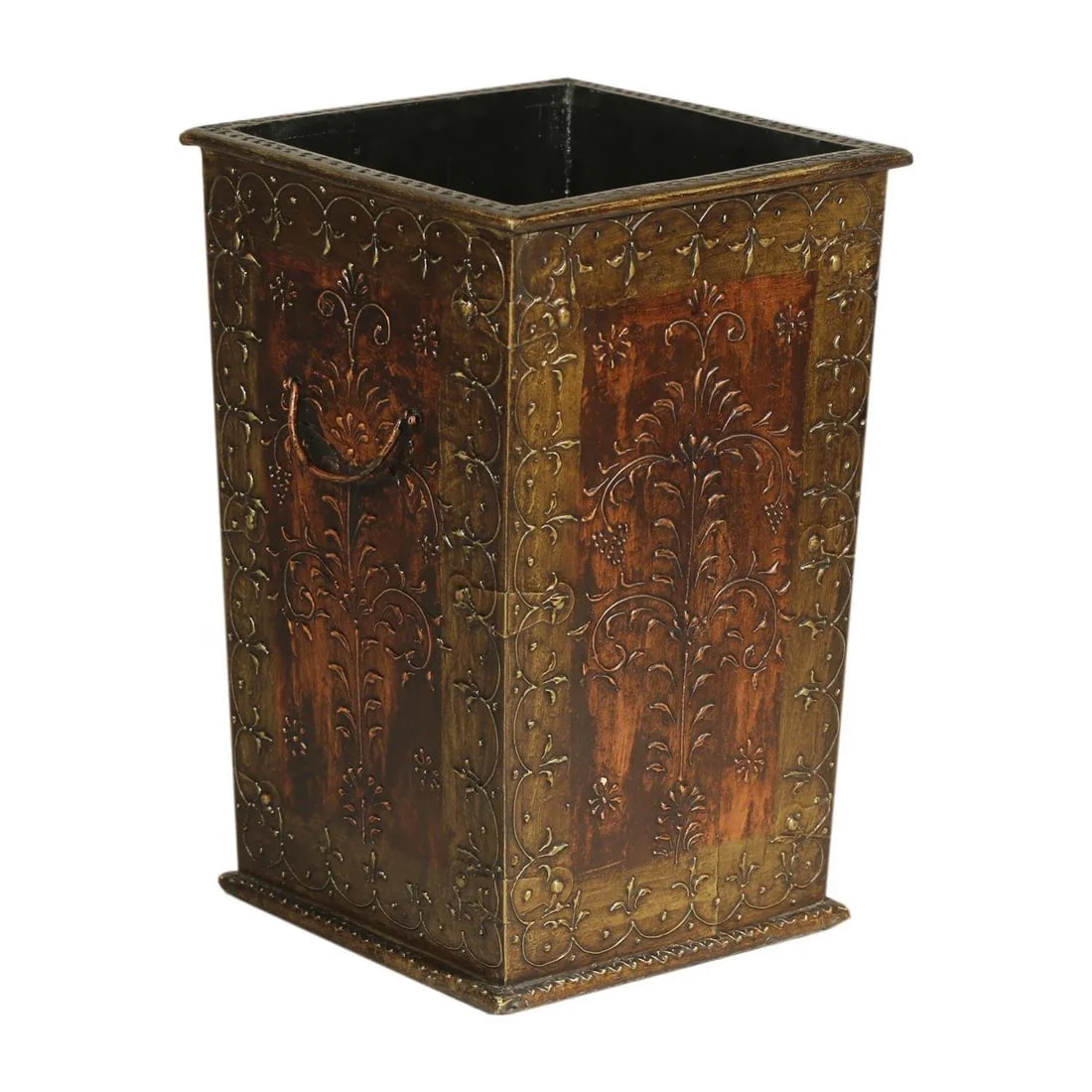 1990s Copper Gold Painted Square Vases - Set of 3 - 4