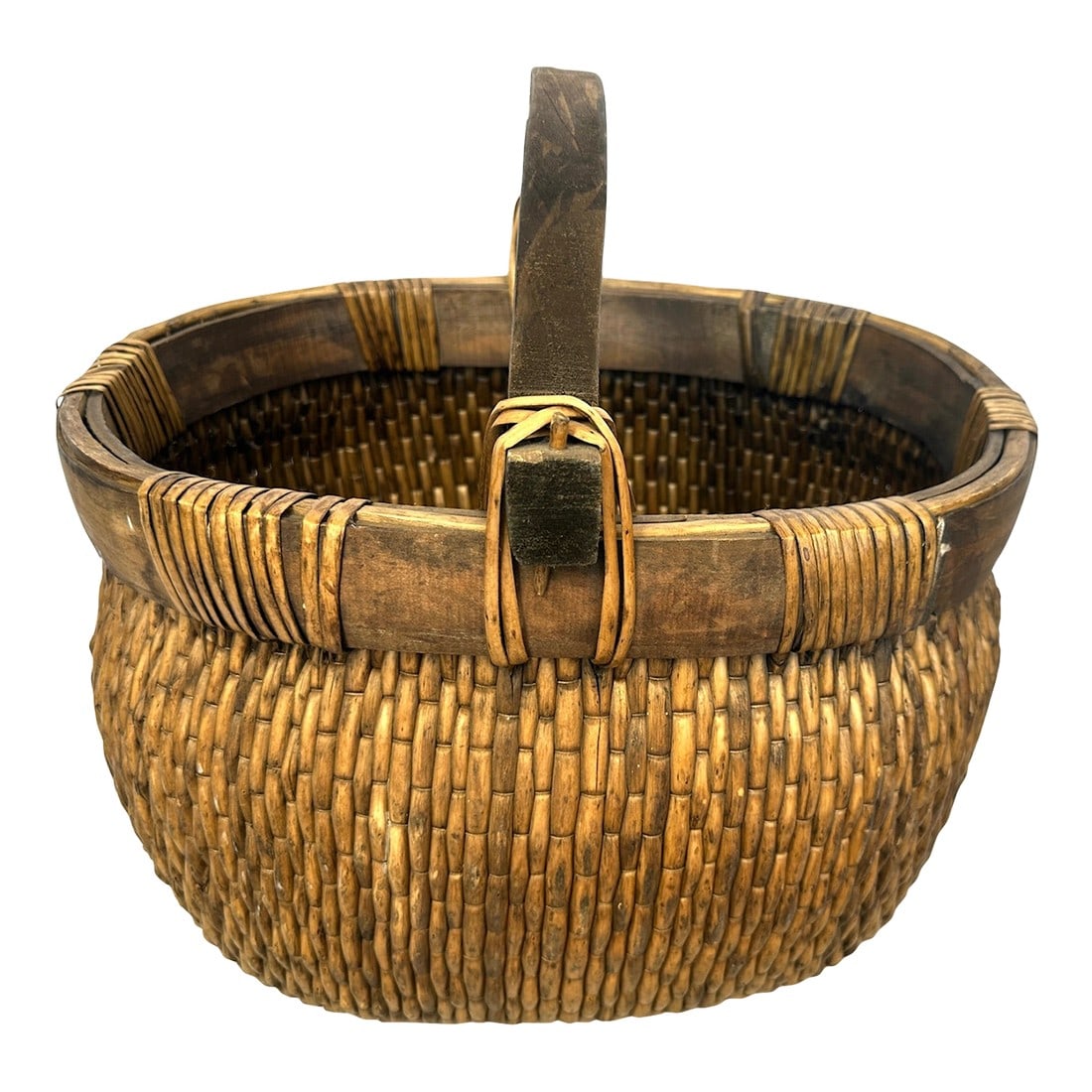 Vintage Chinese Willow Basket (1 of 5)