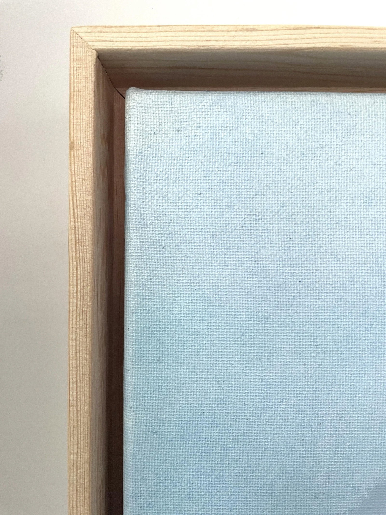 Raku No02 "Raku No01" Dimensional Texture Abstract Painting in Atmospheric Sky Blue and Periwinkle - 5