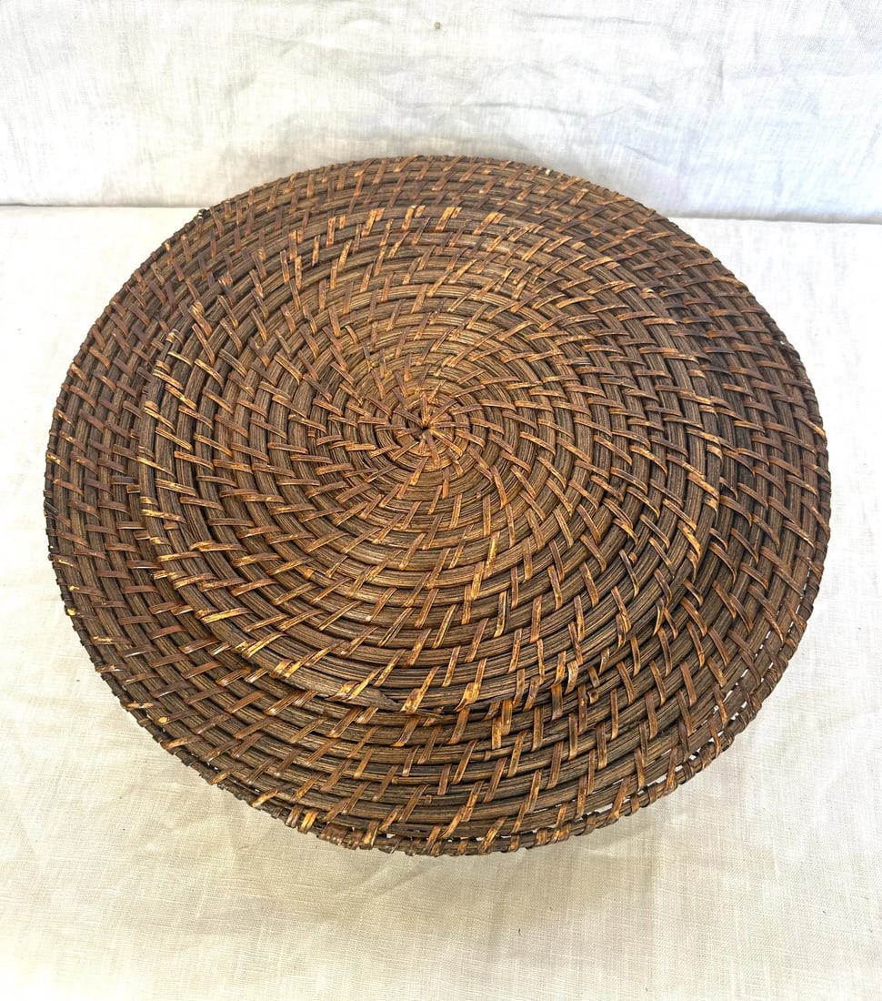 Set of 4 Woven Rattan Plate Chargers - 3