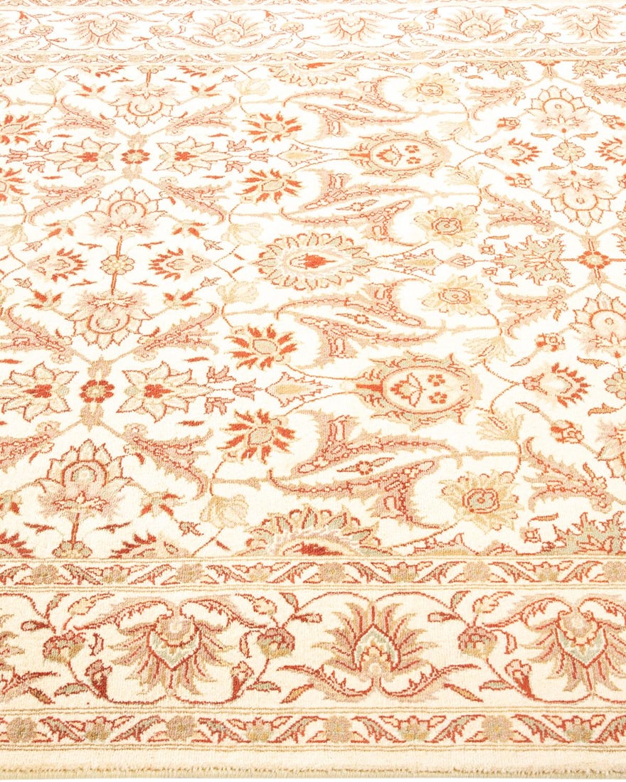 Mogul, One-of-a-Kind Hand-Knotted Area Rug - Ivory, 4' 2" x 6' 5" - 4